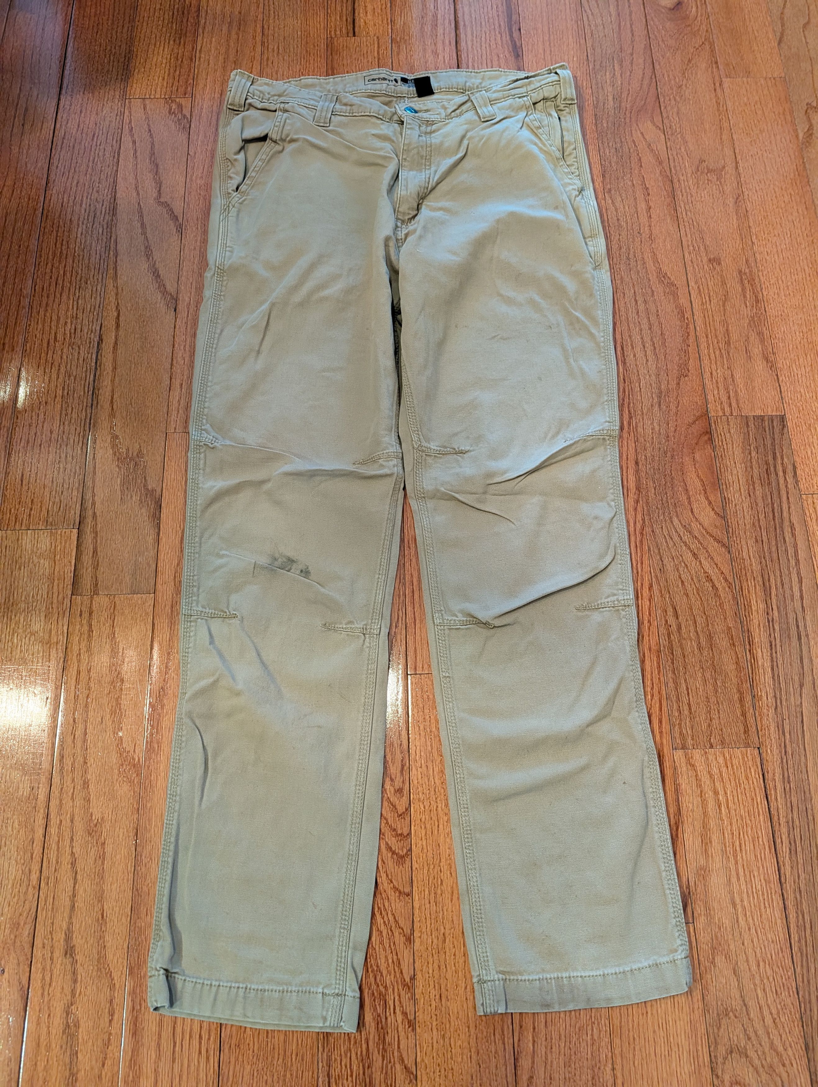 Carhartt Carhartt Slim Fit Double Front Canvas Work Pants Men’s 34x32 Size US 34 / EU 50 - 6 Thumbnail
