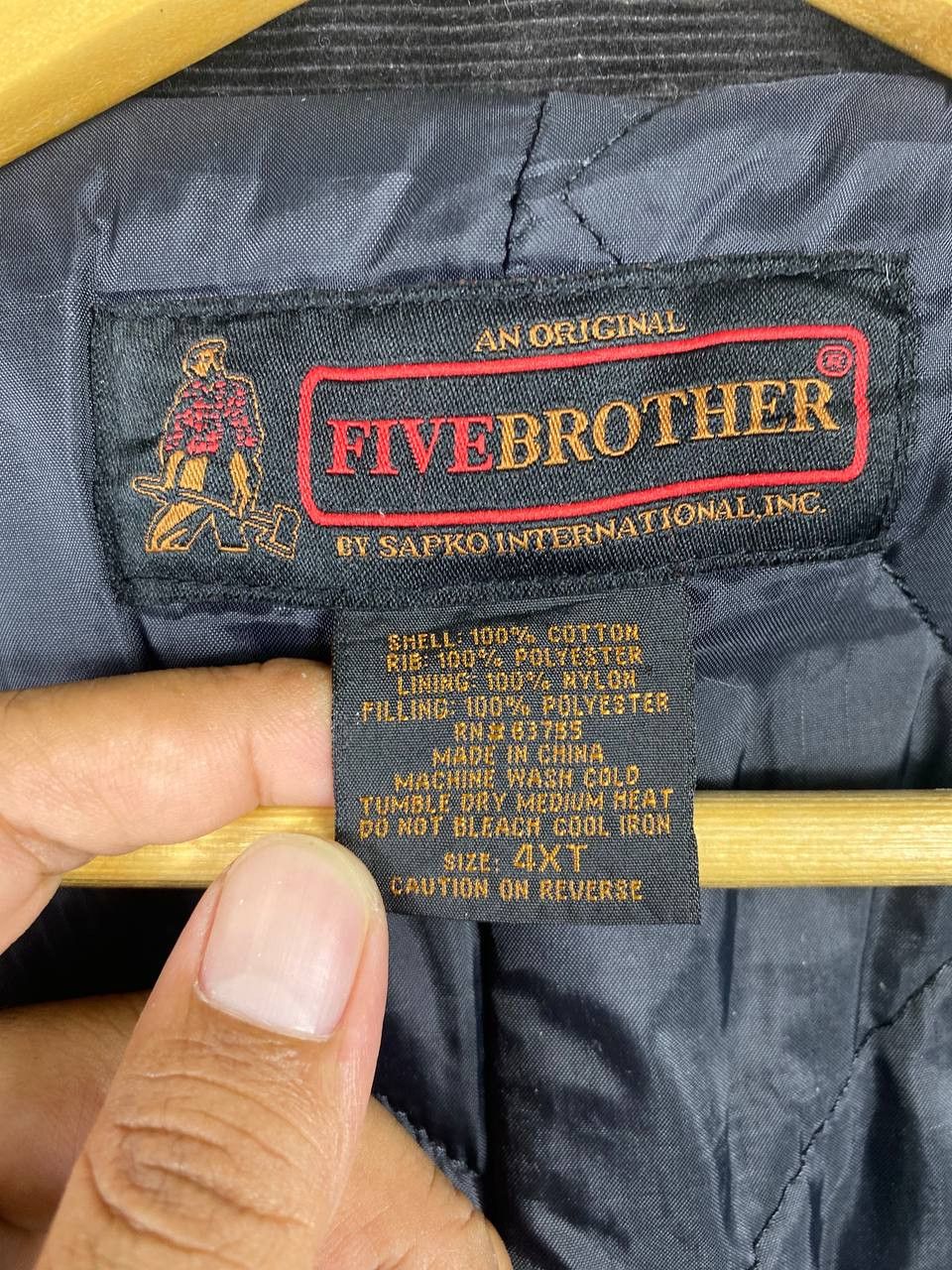 FiveBrother vintage five brothers chore jacket quilted lining sunfaded Size US XXL / EU 58 / 5 - 10 Thumbnail