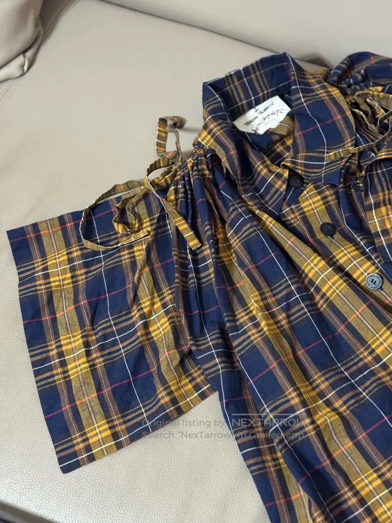Vivienne Westwood Vivienne Westwood Plaid Batwing Sleeve Cloak Shirt Size XS / US 0-2 / IT 36-38 - 8 Thumbnail