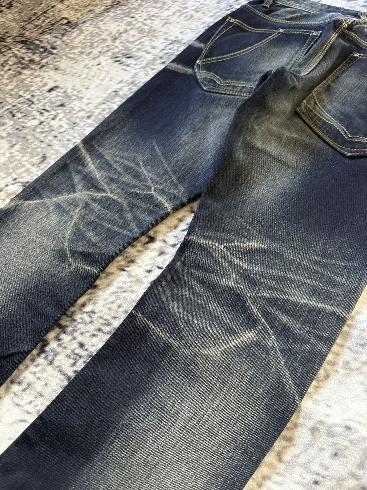Nicole Club Nicole Club Japan Mud Wash Contrast Stitch Flare Jeans Rare Size US 29 - 17 Thumbnail