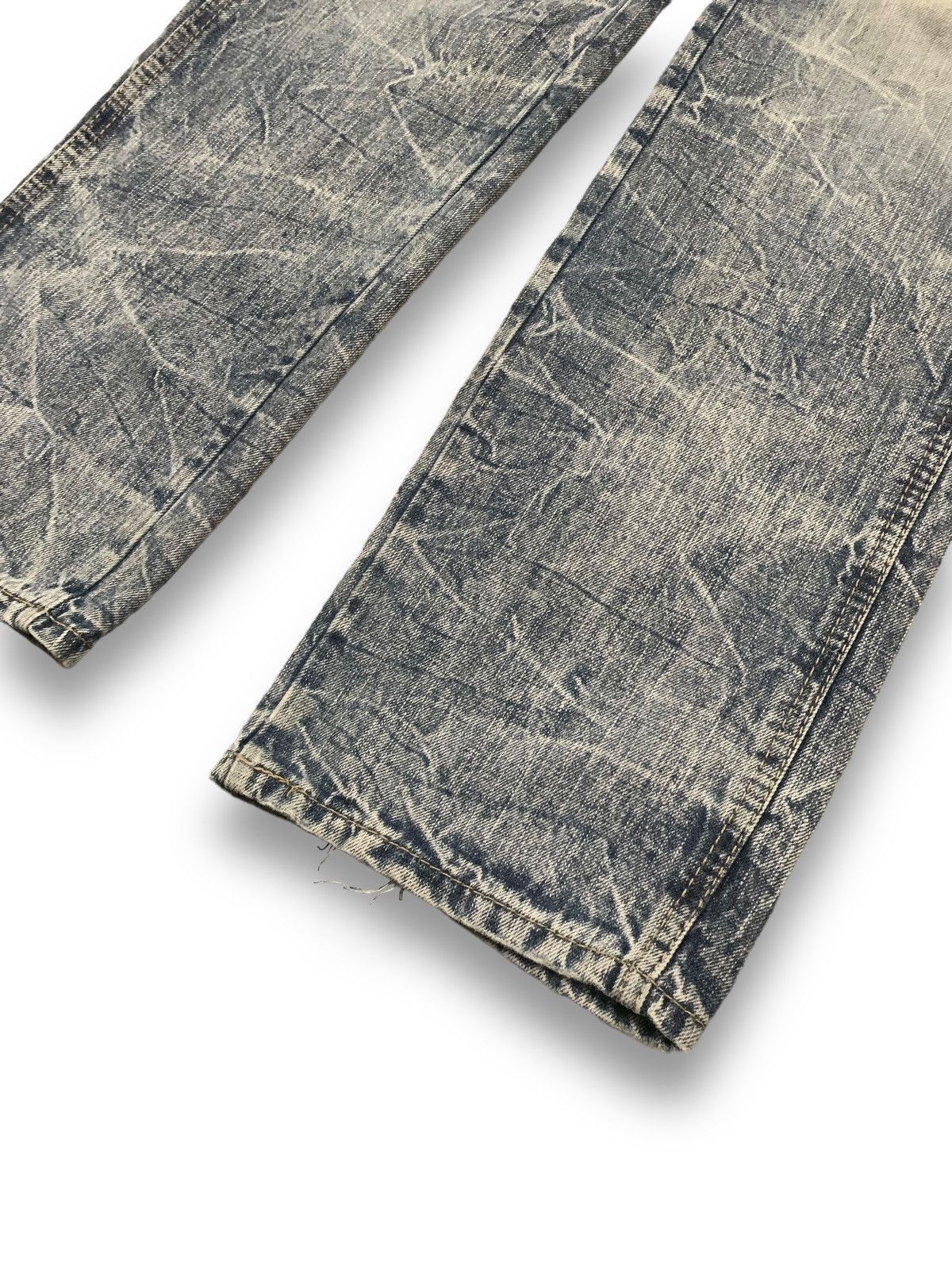 Beauty Beast Vintage Japanese Brand Crack Wash Distressed Carpenter Jeans Size US 31 - 12 Thumbnail