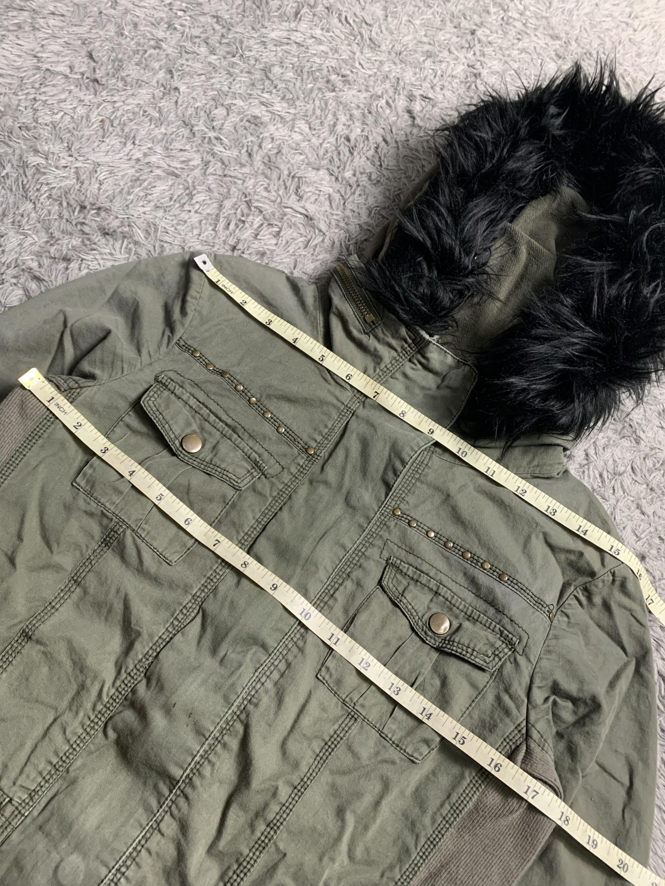Japanese Brand Forever 21 Military Fur Jacket Size US M / EU 48-50 / 2 - 8 Thumbnail