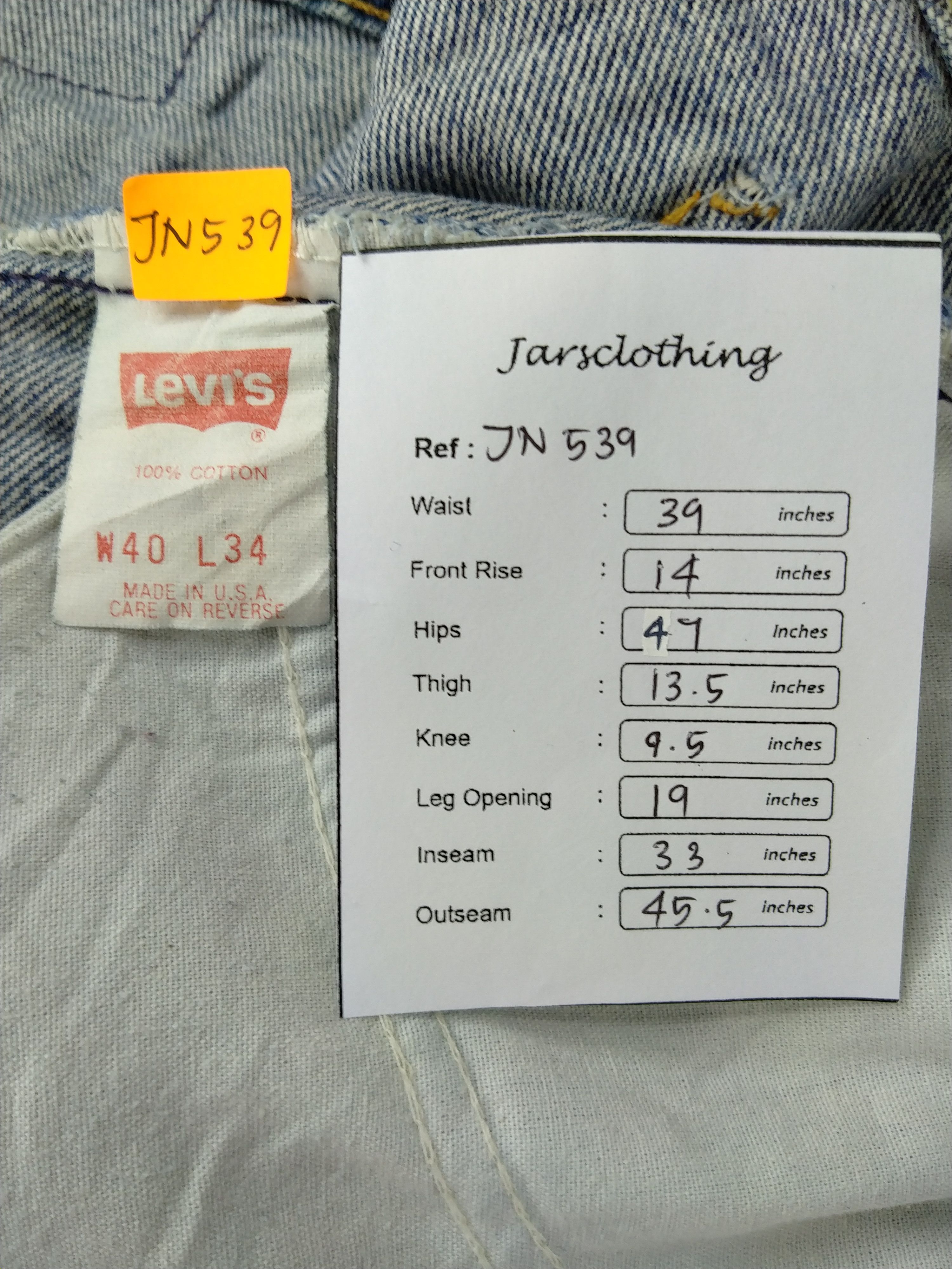 Levi's Rusty Vintage Levi's 517 USA Orange Tab Denim -JN539 Size US 39 - 8 Thumbnail