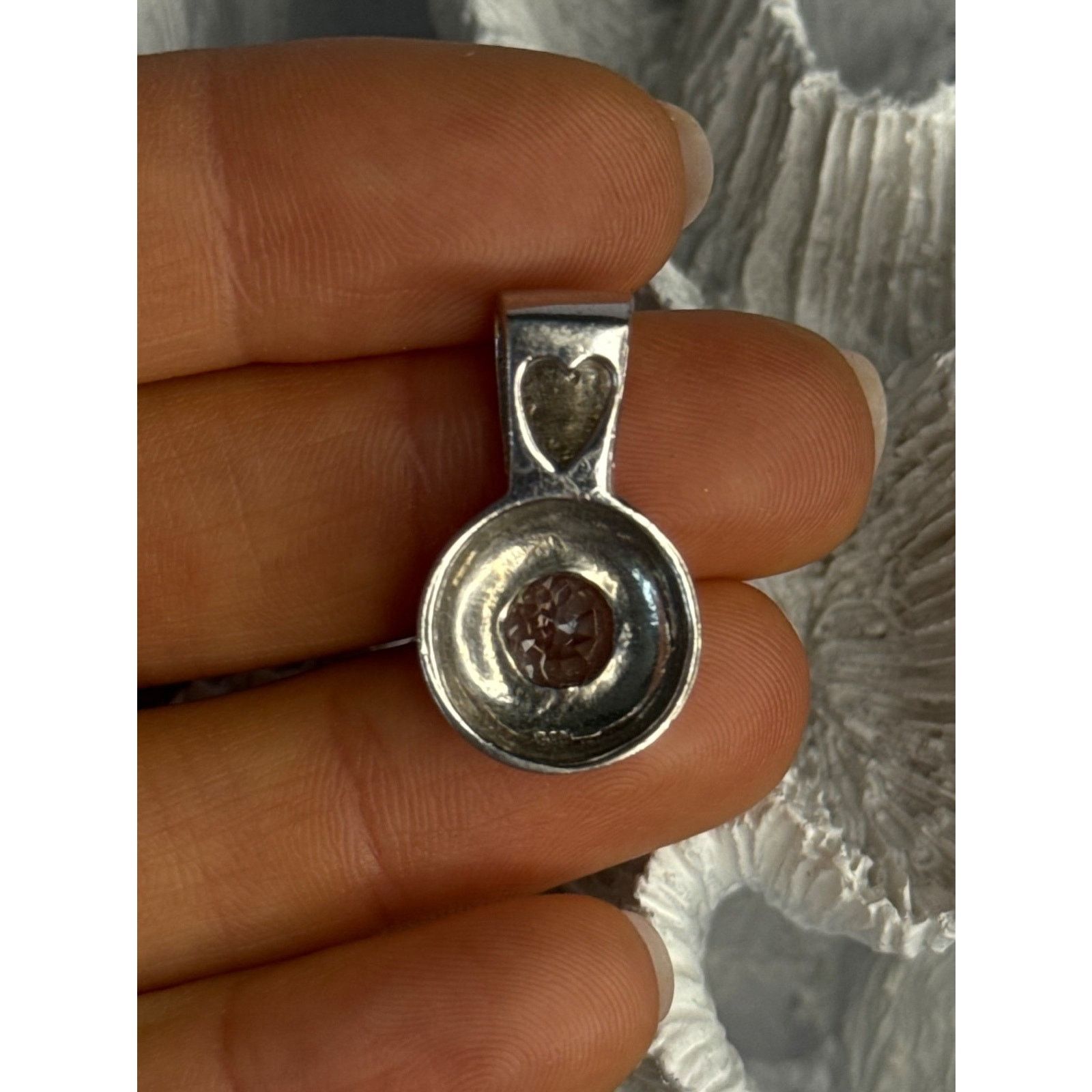 Jewelry 925 STERLING SILVER BLUE TOPAZ PENDANT LENGTH 1 INCH Size ONE SIZE - 4 Thumbnail