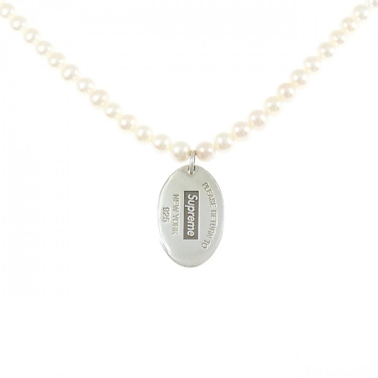 Tiffany & Co. Tiffany & Co. Tiffany & Co. Oval Tag 925 Silver Freshwater Pearl Necklace Precious Metal Necklace DUTY FREE for USA Size ONE SIZE - 1 Thumbnail