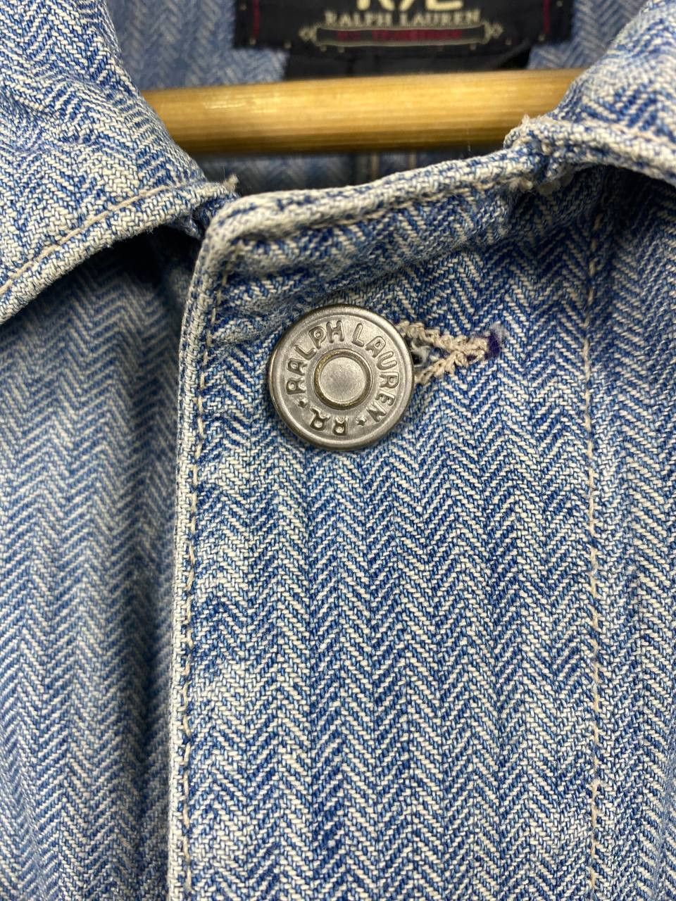 RRL Ralph Lauren vintage rrl ralph lauren herringbone denim jacket Size US XXL / EU 58 / 5 - 5 Thumbnail
