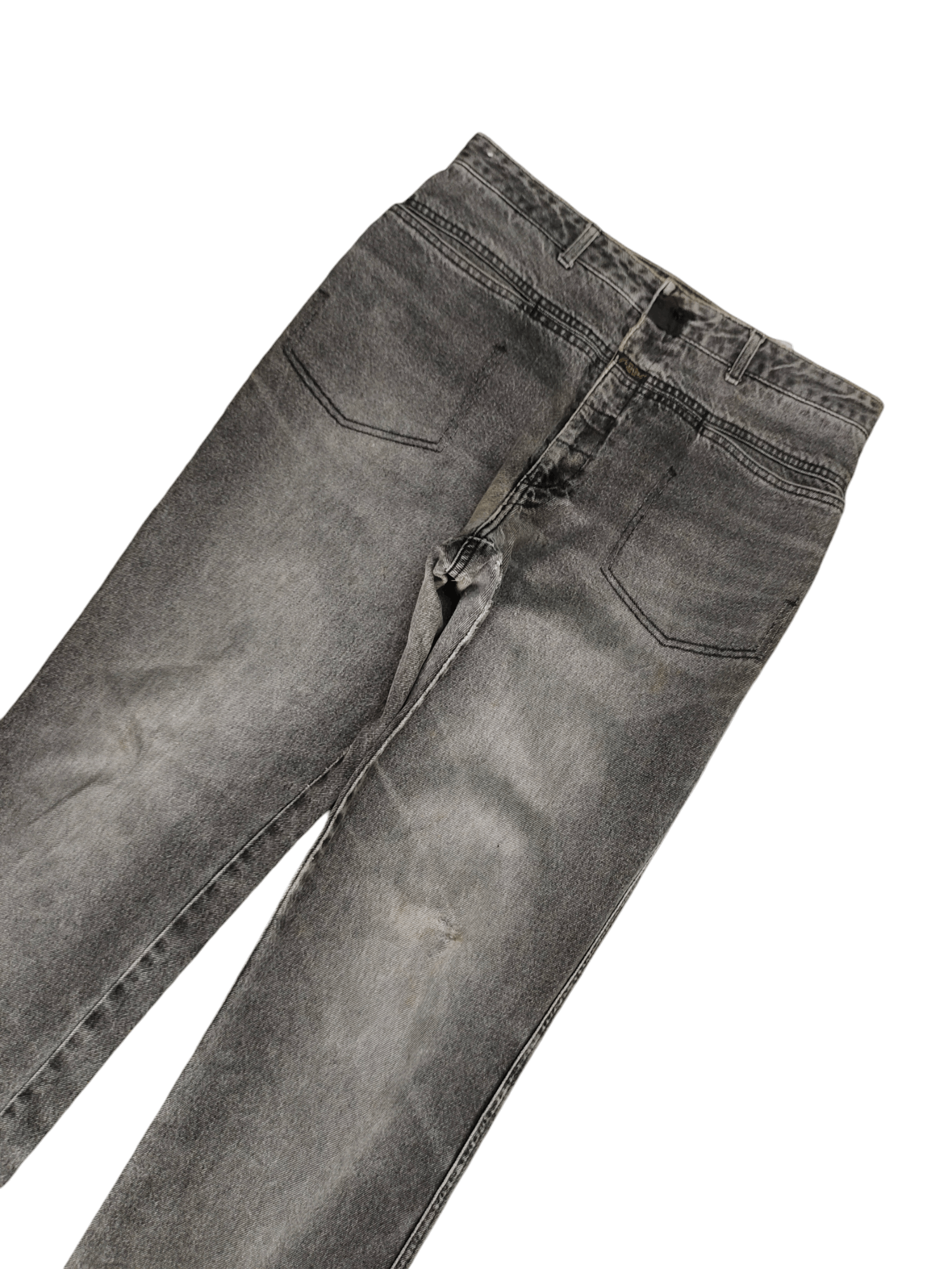 Marithe + Francois Girbaud Vintage 90s Marithe Francois Girbaud Faded Distress Jeans Size US 33 - 5 Thumbnail