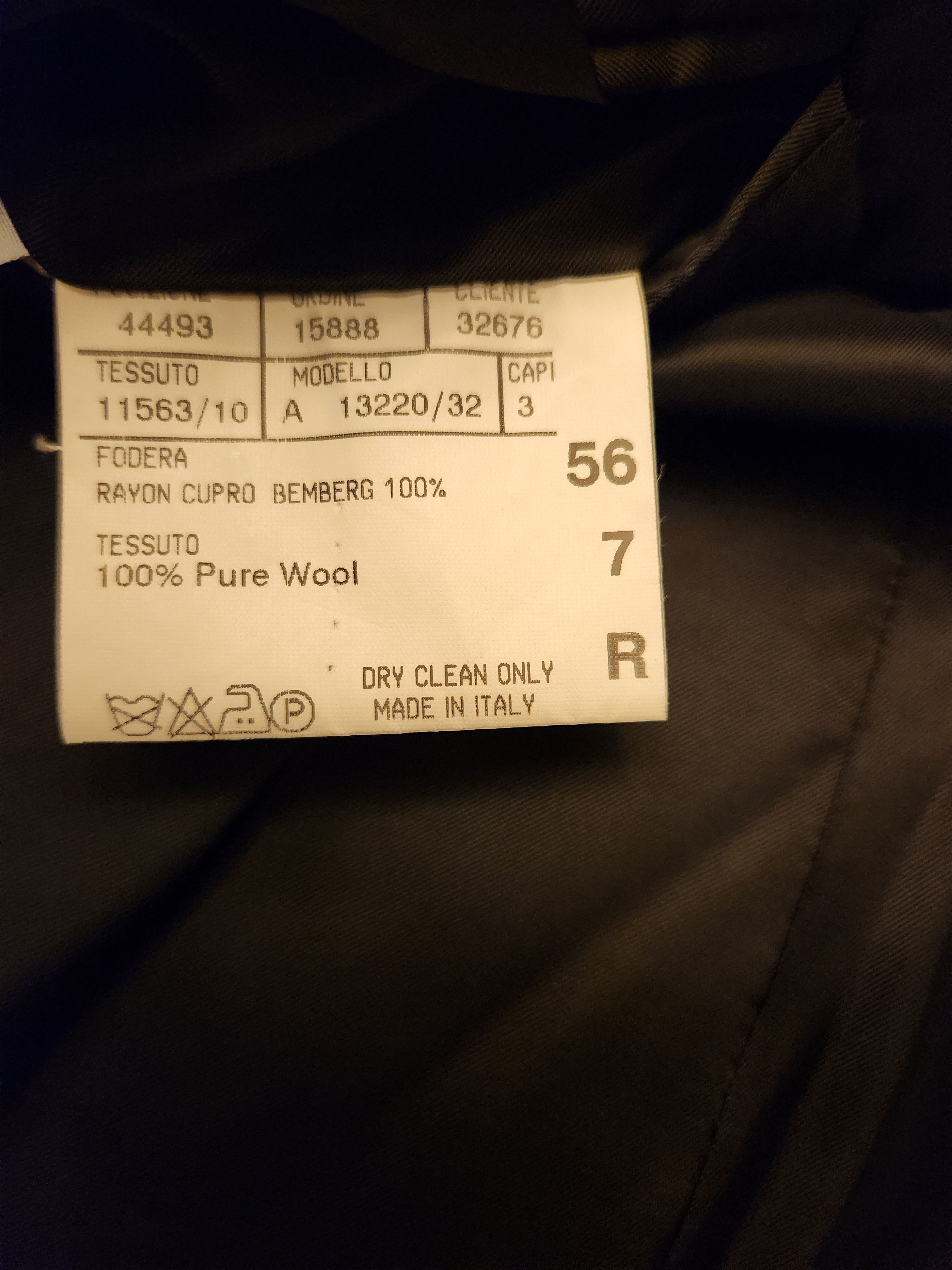 Canali NWOT 100% Wool Black Pinstripe Blazer Size 46R - 5 Thumbnail