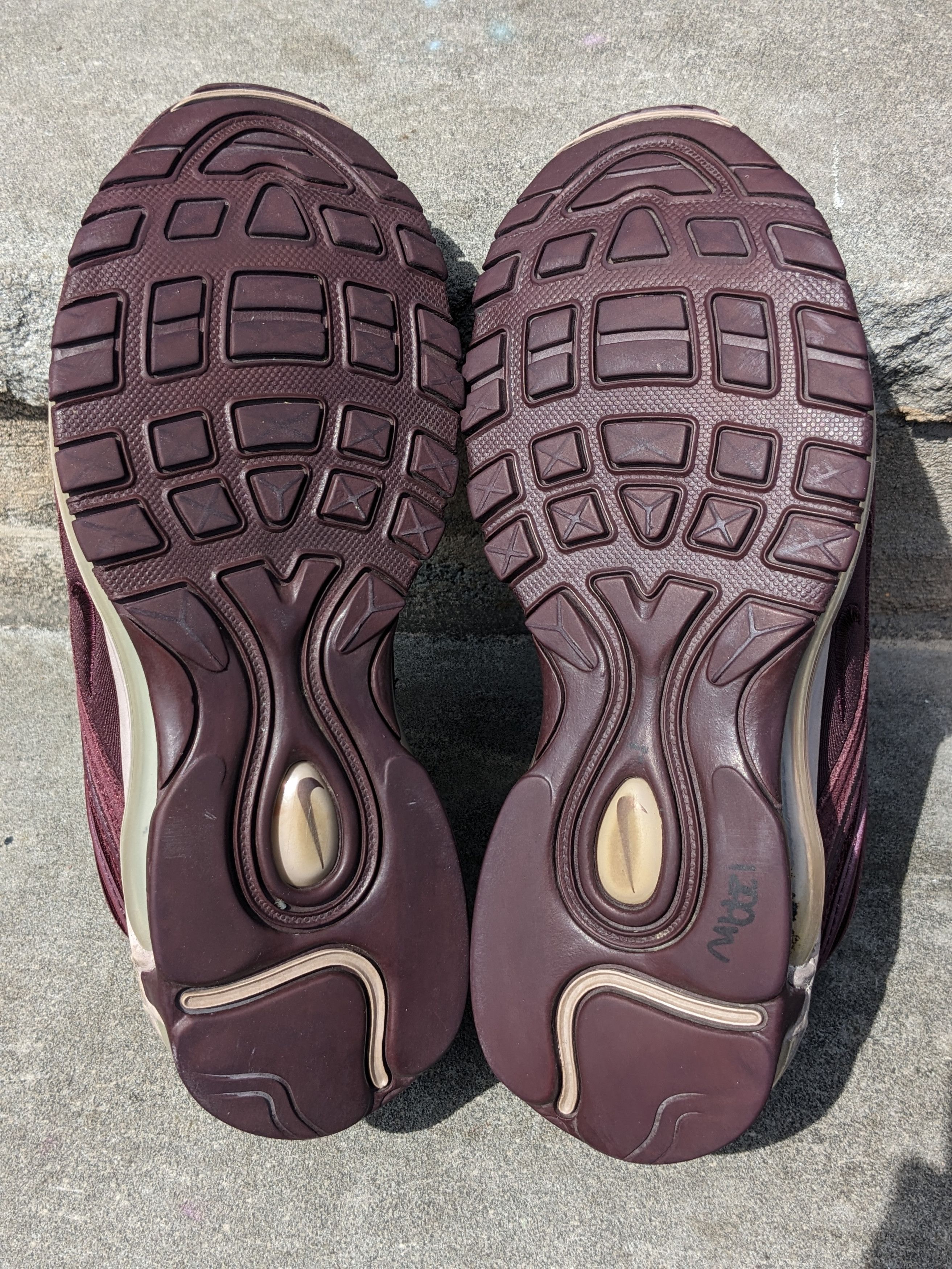 Designer × Nike Nike Air Max 97 Burgundy Crush Metallic Sneakers Size 6 Size US 6 / EU 39 - 7 Thumbnail