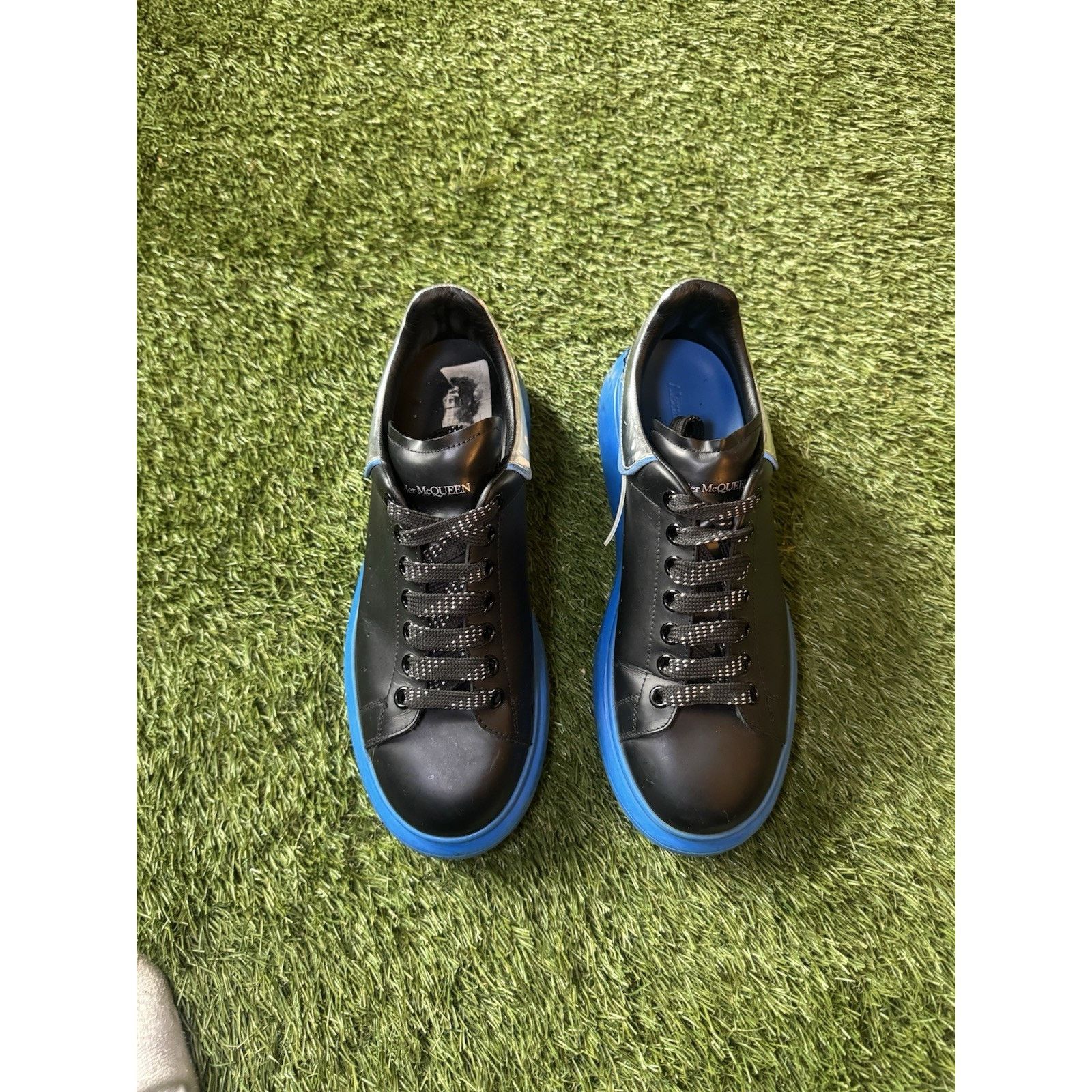 Alexander McQueen Alexander McQueen Oversized Sneakers black and blue Size 42 Size US 9 / EU 42 - 4 Thumbnail