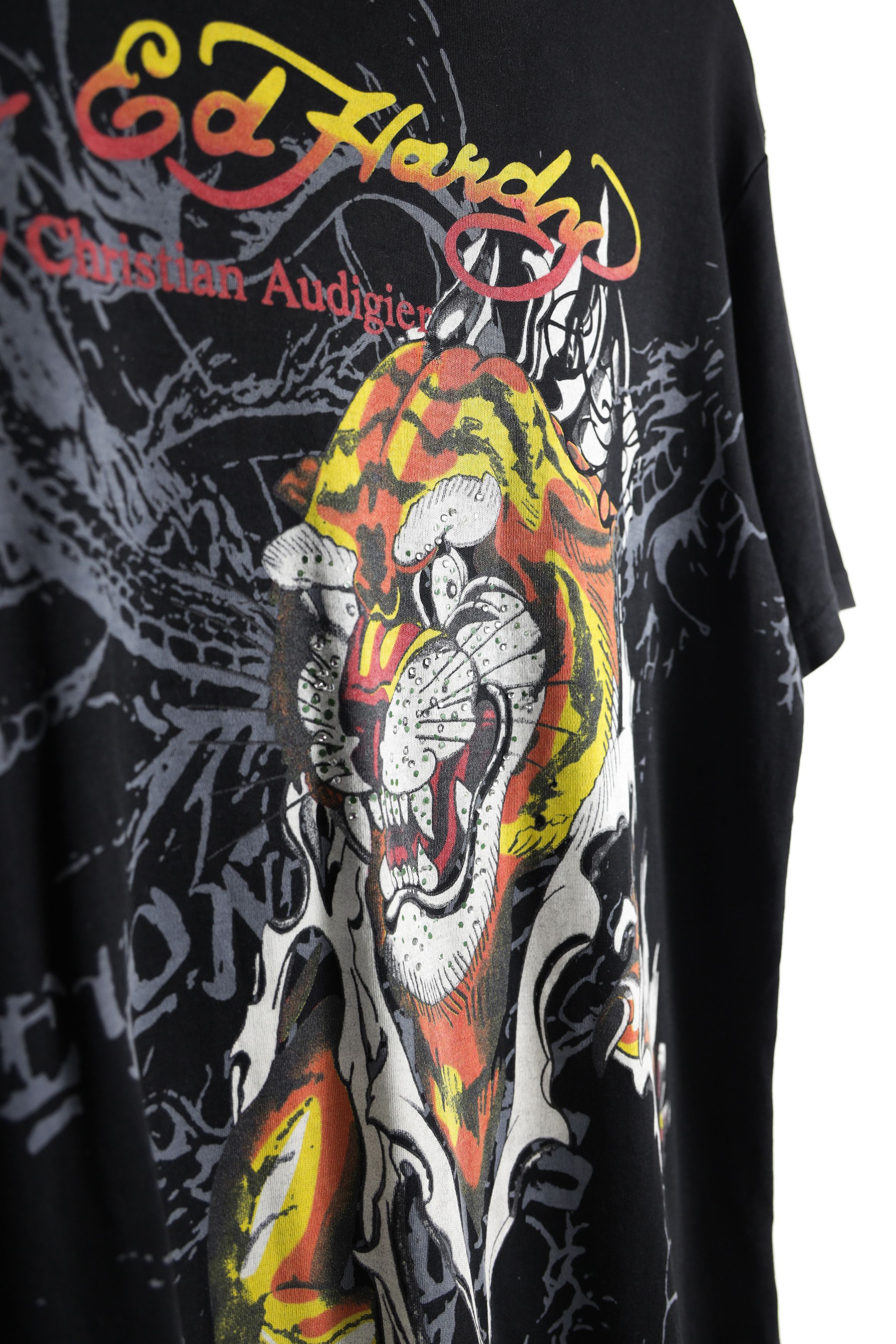Christian Audigier Vintage Ed Hardy by Christian Audigier Tiger Graphic T-shirt Size US XL / EU 56 / 4 - 6 Thumbnail