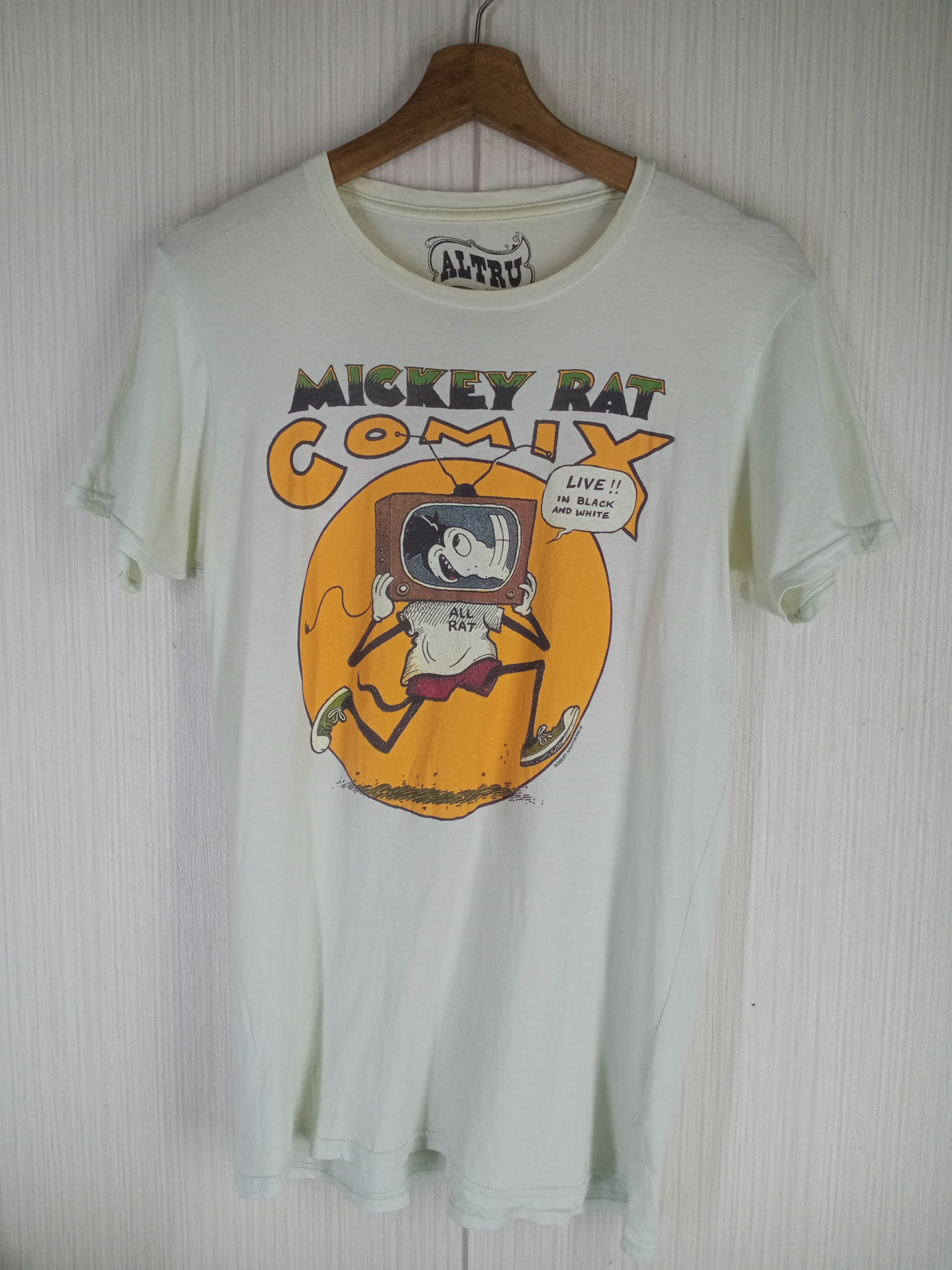 Altru × Disney × Mickey Mouse Rare Vintage Mickey Rat Comix Robert Armstrong Tshirt Size US S / EU 44-46 / 1 - 1 Thumbnail