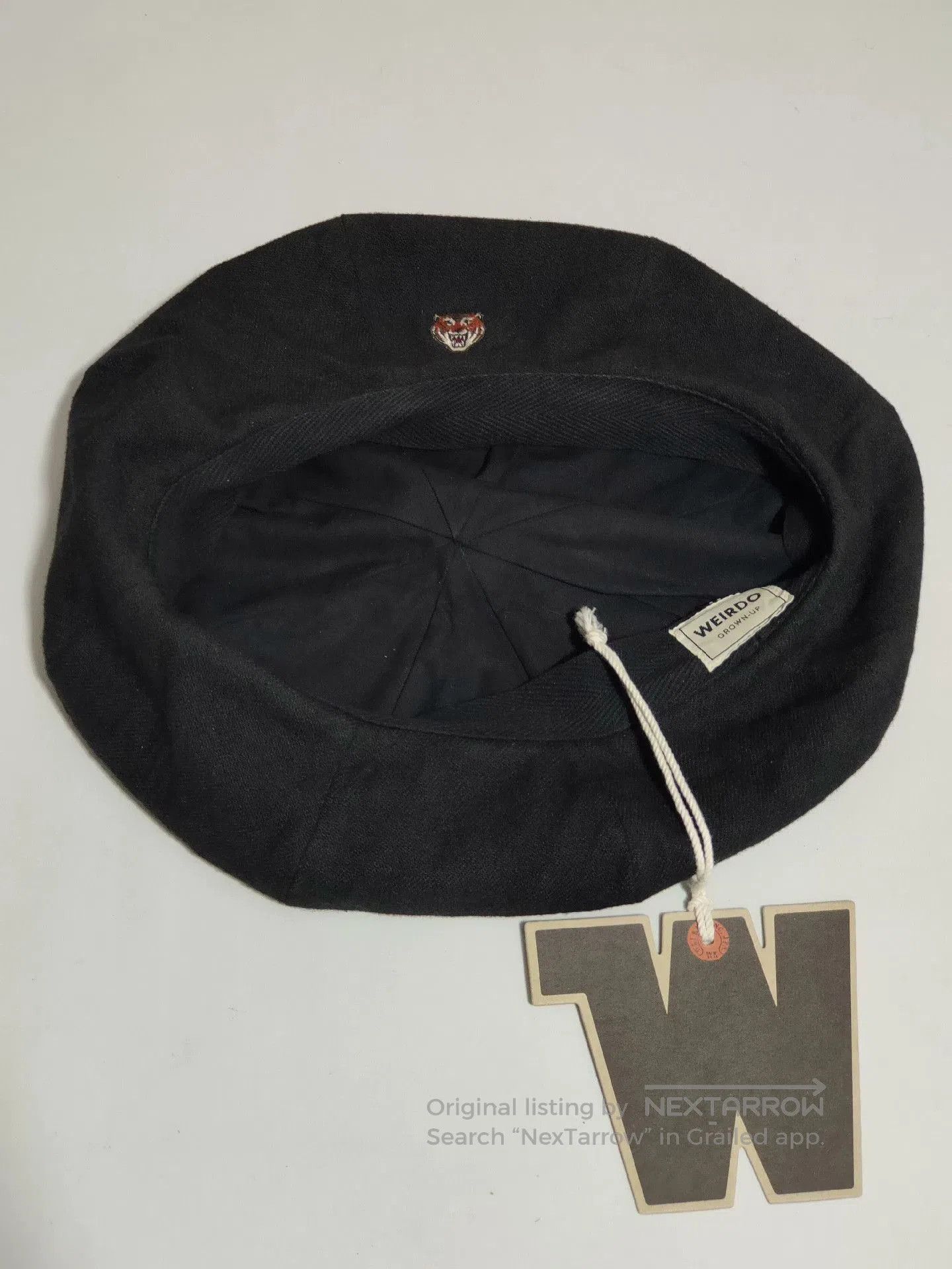 Vintage American Retro Black Beret. Size ONE SIZE - 1 Thumbnail