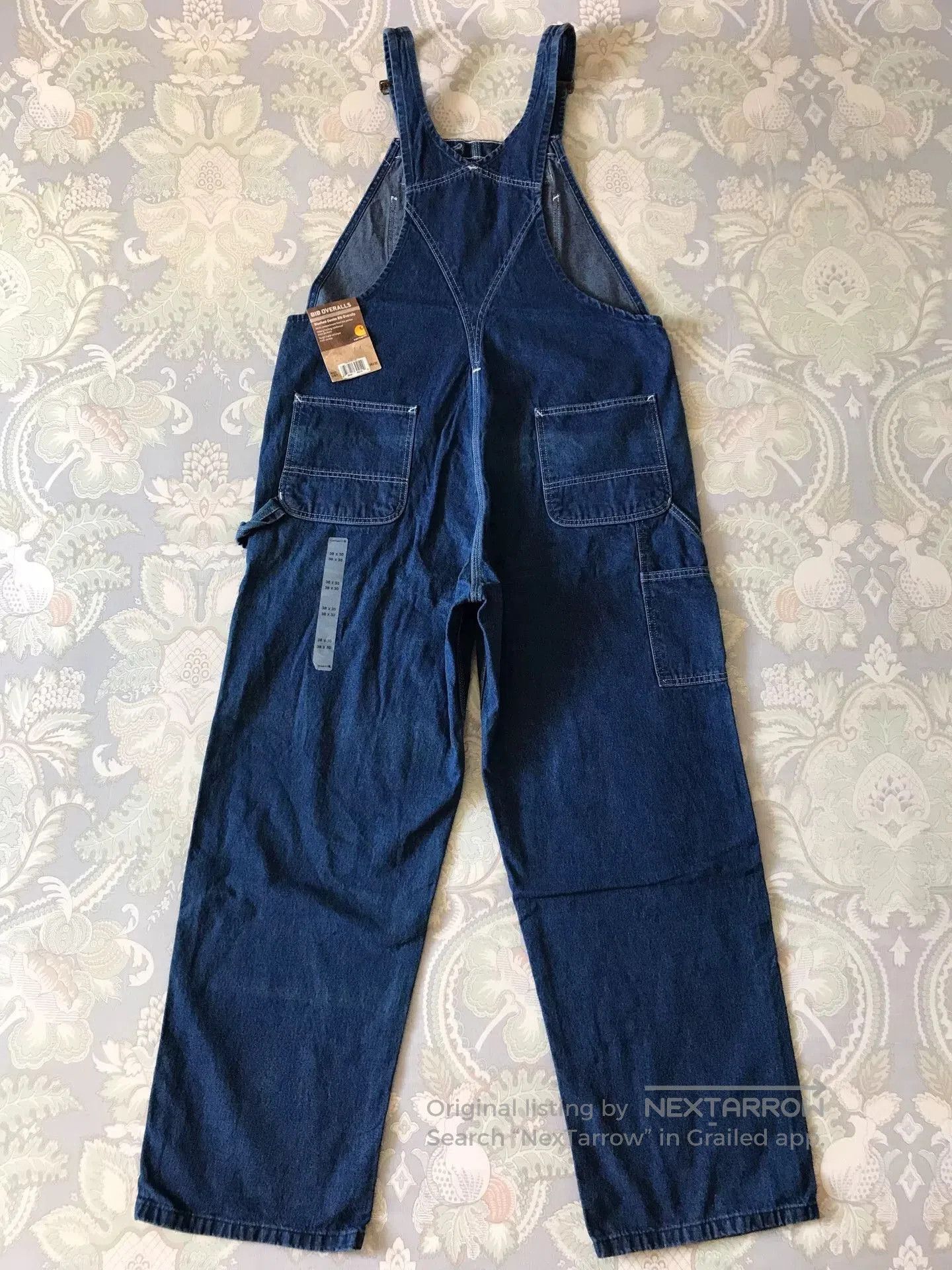 Carhartt Carhartt R07 W38L30 Washed Denim Overalls. Size US 38 / EU 54 - 4 Thumbnail