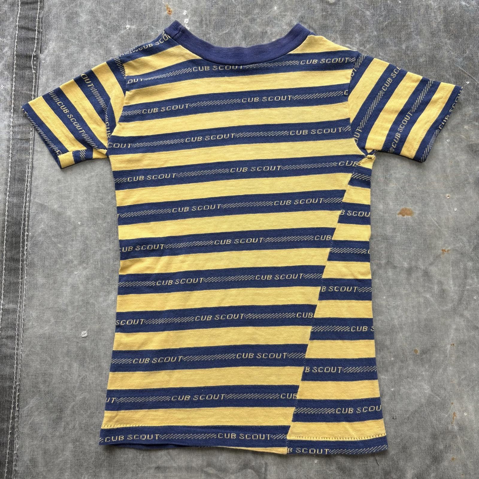Vintage Vintage Rare 50s 60s Cub Scouts Navy Yellow Striped Shirt Size XS / US 0-2 / IT 36-38 - 4 Thumbnail