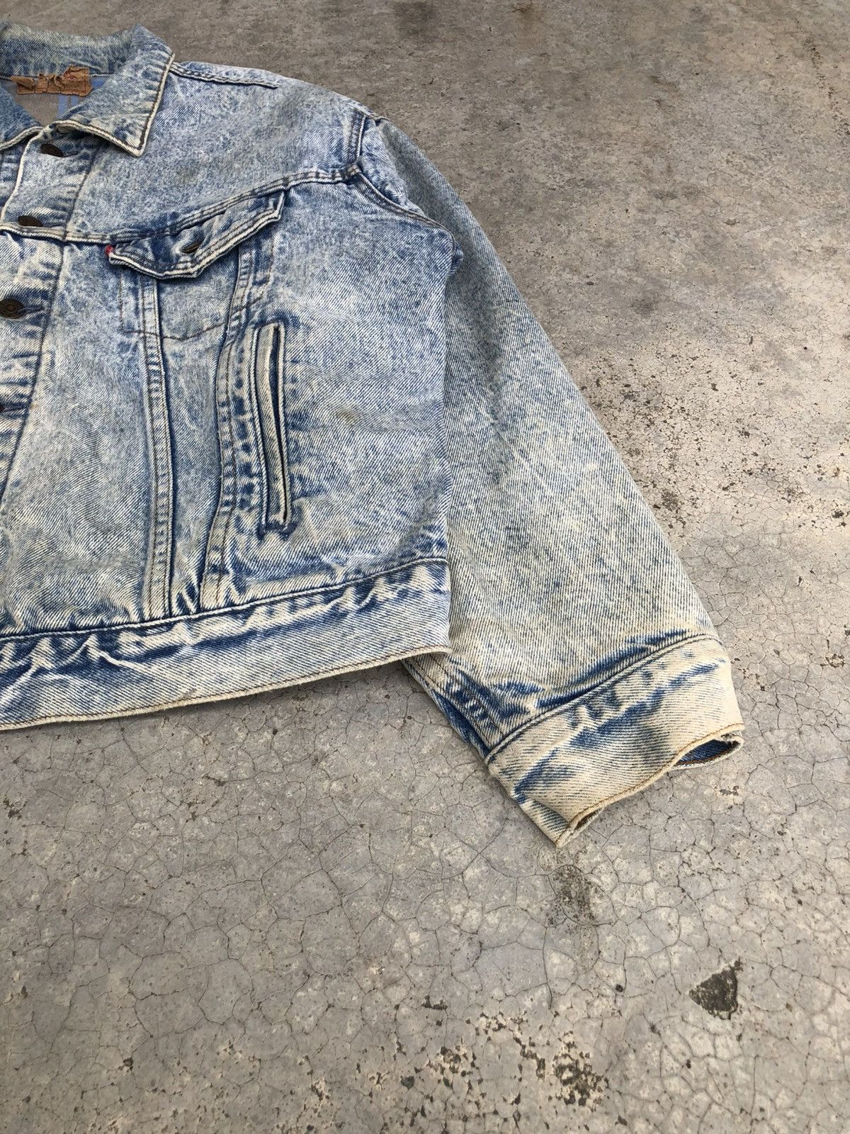 Levi's Vintage 80s Levis 70417 Blanked Lined Baggy Distressed Size US XL / EU 56 / 4 - 11 Thumbnail