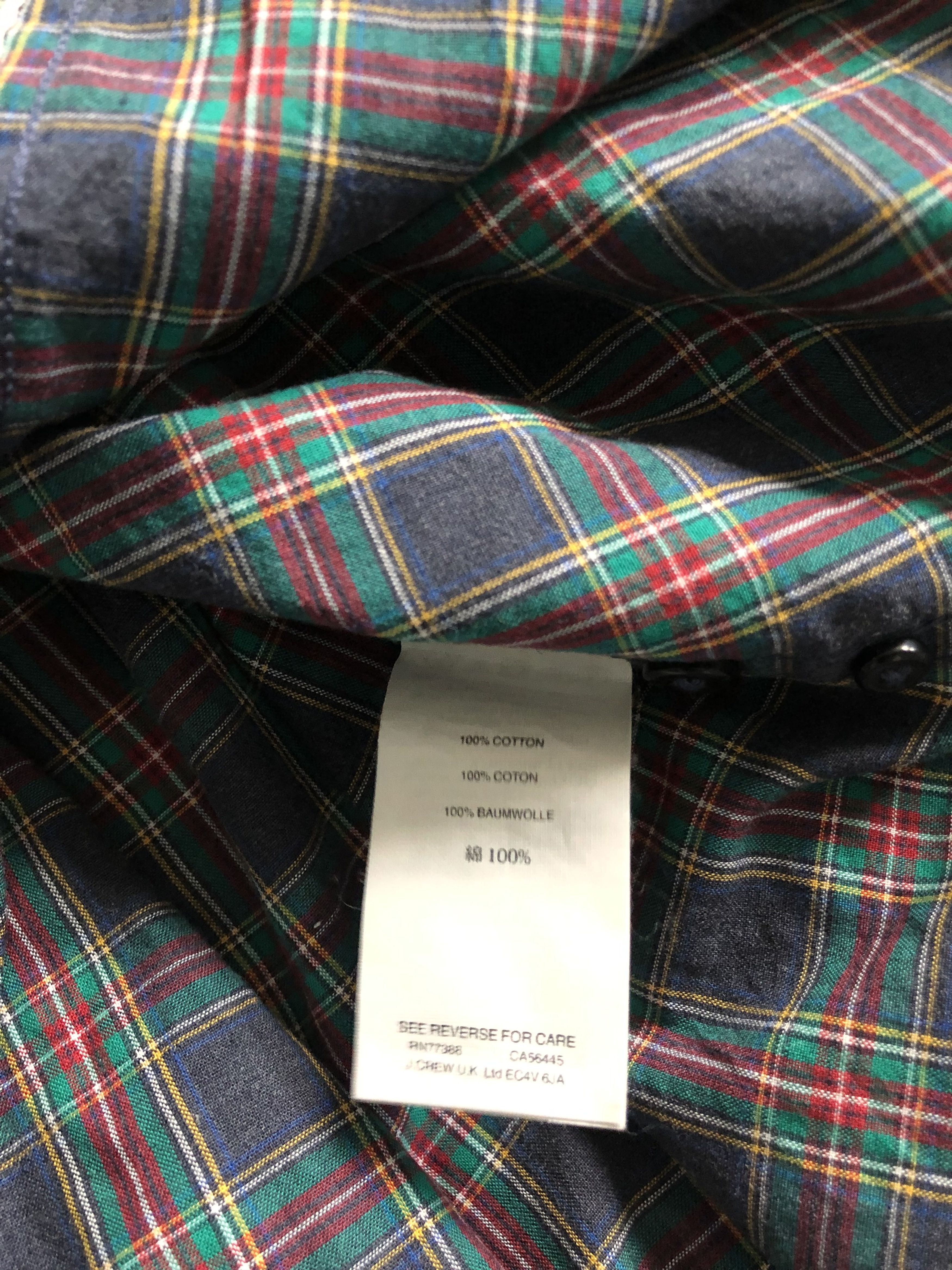 J.Crew Plaid Shirt Size US XS / EU 42 / 0 - 3 Thumbnail
