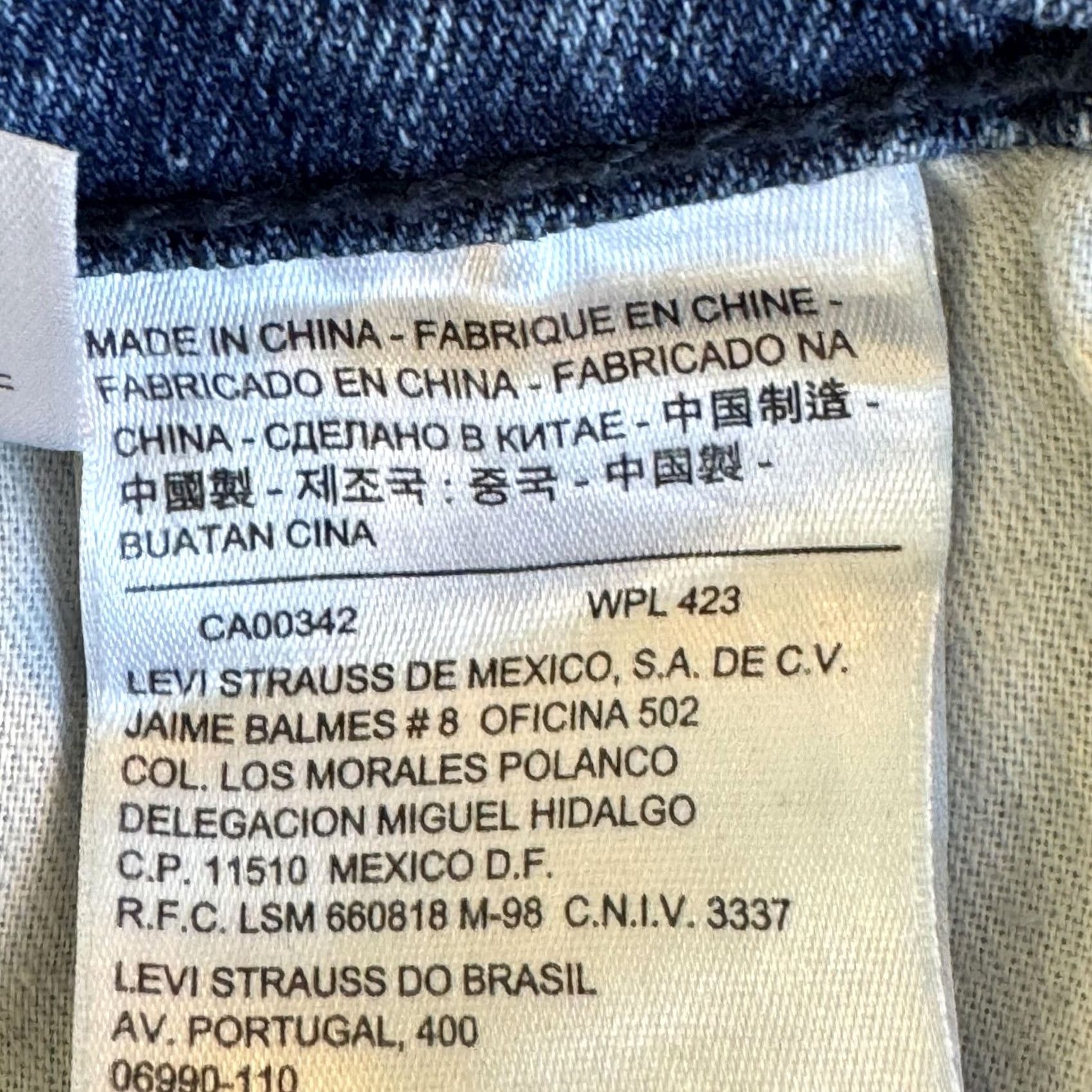 Levi's VINTAGE Levi’s 514 Jeans Mens 36x32 Blue Straight Fit Stretch Denim 5 Pocket Zip Fly Size US 36 / EU 52 - 4 Thumbnail