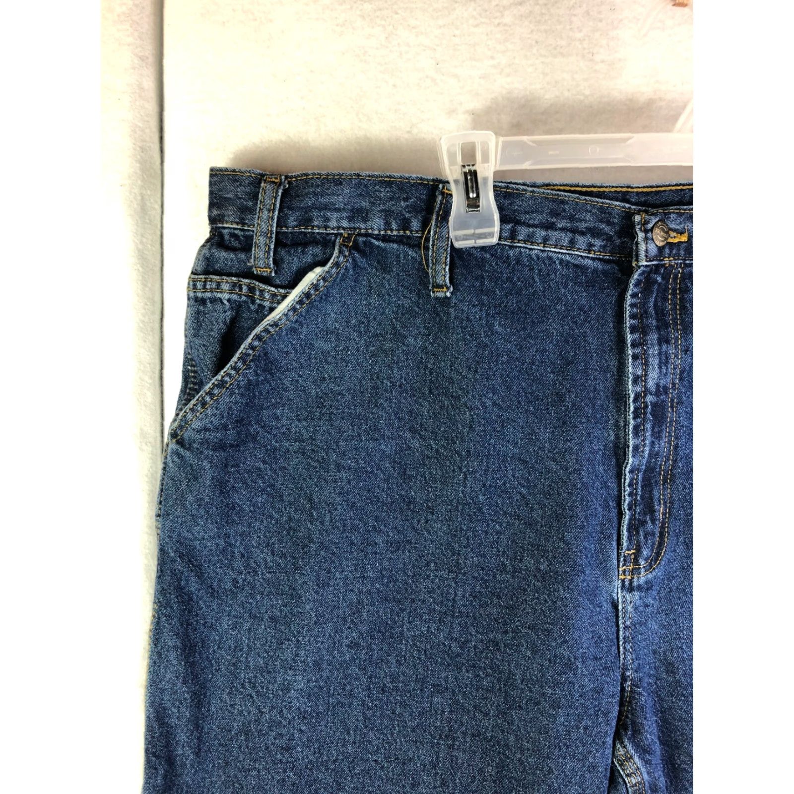 J Brand RK Brand Mid Rise Straight Leg Mens Size 48x32 Blue Denim Carpenter Jeans Size US 32 / EU 48 - 2 Thumbnail