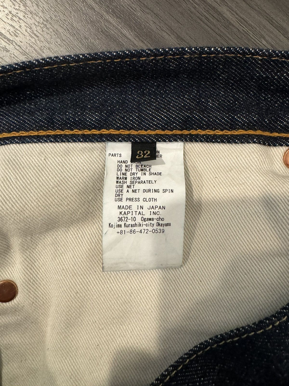 Kapital Kapital Bone Embroidered Denim Pants Indigo Size US 32 / EU 48 - 5 Thumbnail