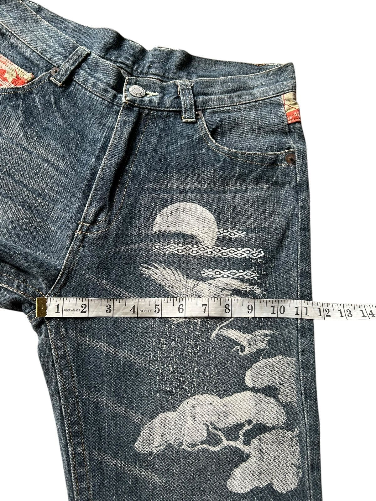 Kapital Karakuri Tamashii Inspired Japanese Distressed Denim Jeans Size US 31 - 16 Thumbnail