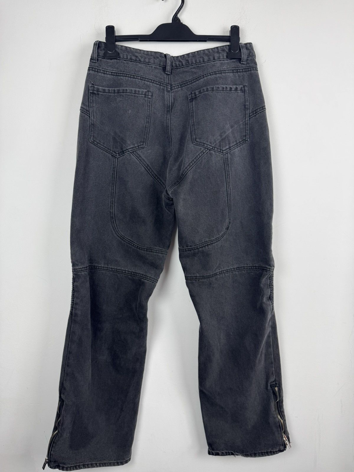 Vintage Luxe To Kill Avant Garde Opium Style Oversized Denim Jeans Size 30" / US 8 / IT 44 - 3 Thumbnail