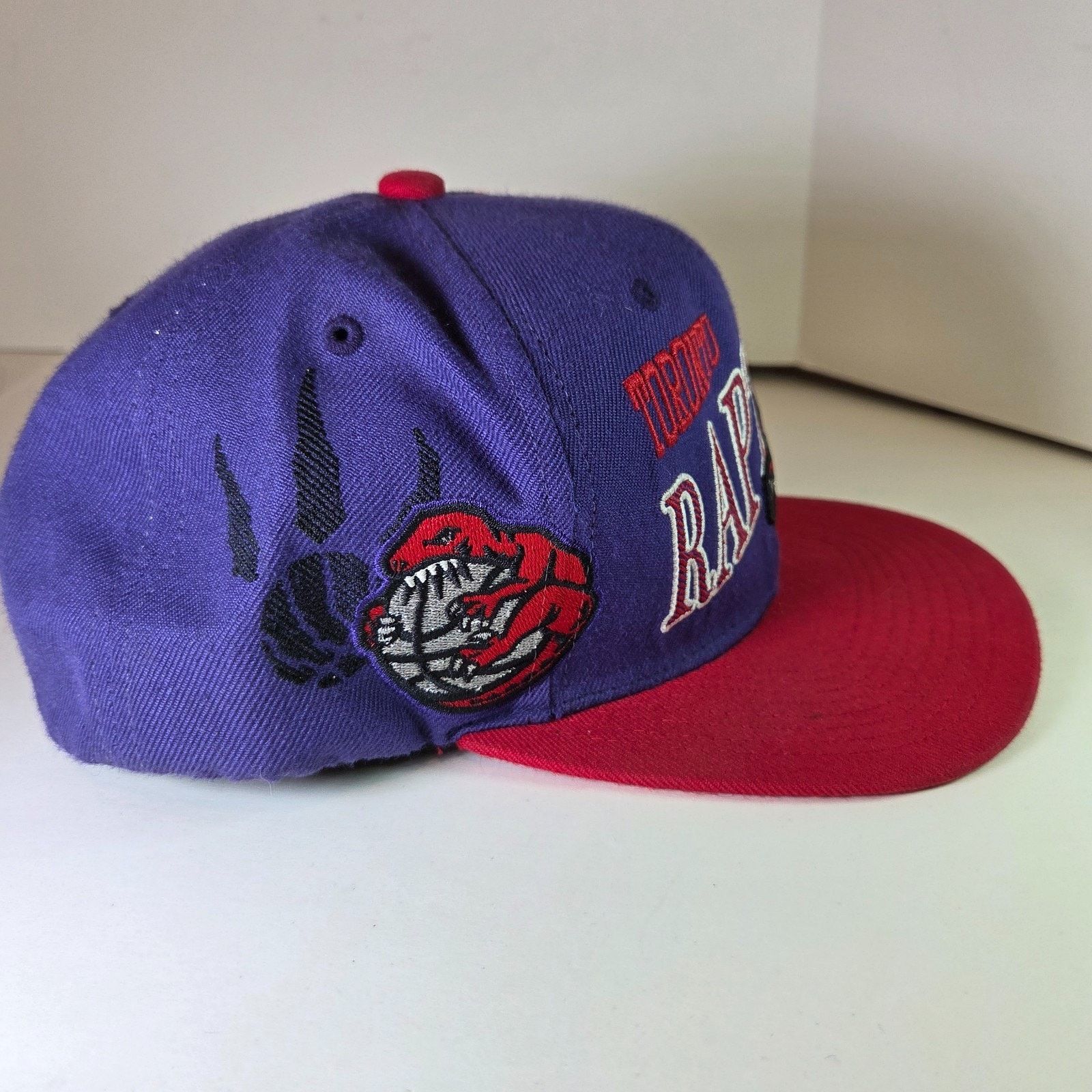 Mitchell & Ness Toronto Raptors Mitchell & Ness Snapback Hat Purple Red Size ONE SIZE - 3 Thumbnail