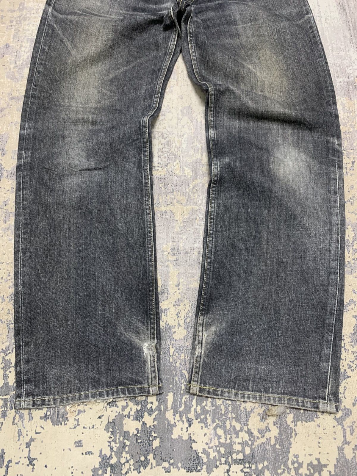 Levi's Vintage Levis 502 Faded Distressed Jeans Size US 32 / EU 48 - 4 Thumbnail