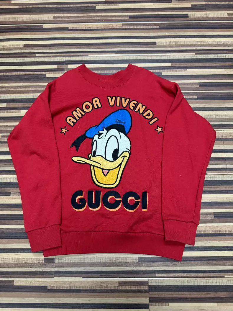 Gucci Gucci Disney Collaboration Red Oversized Sweatshirt - dmc Size US S / EU 44-46 / 1 - 1 Thumbnail