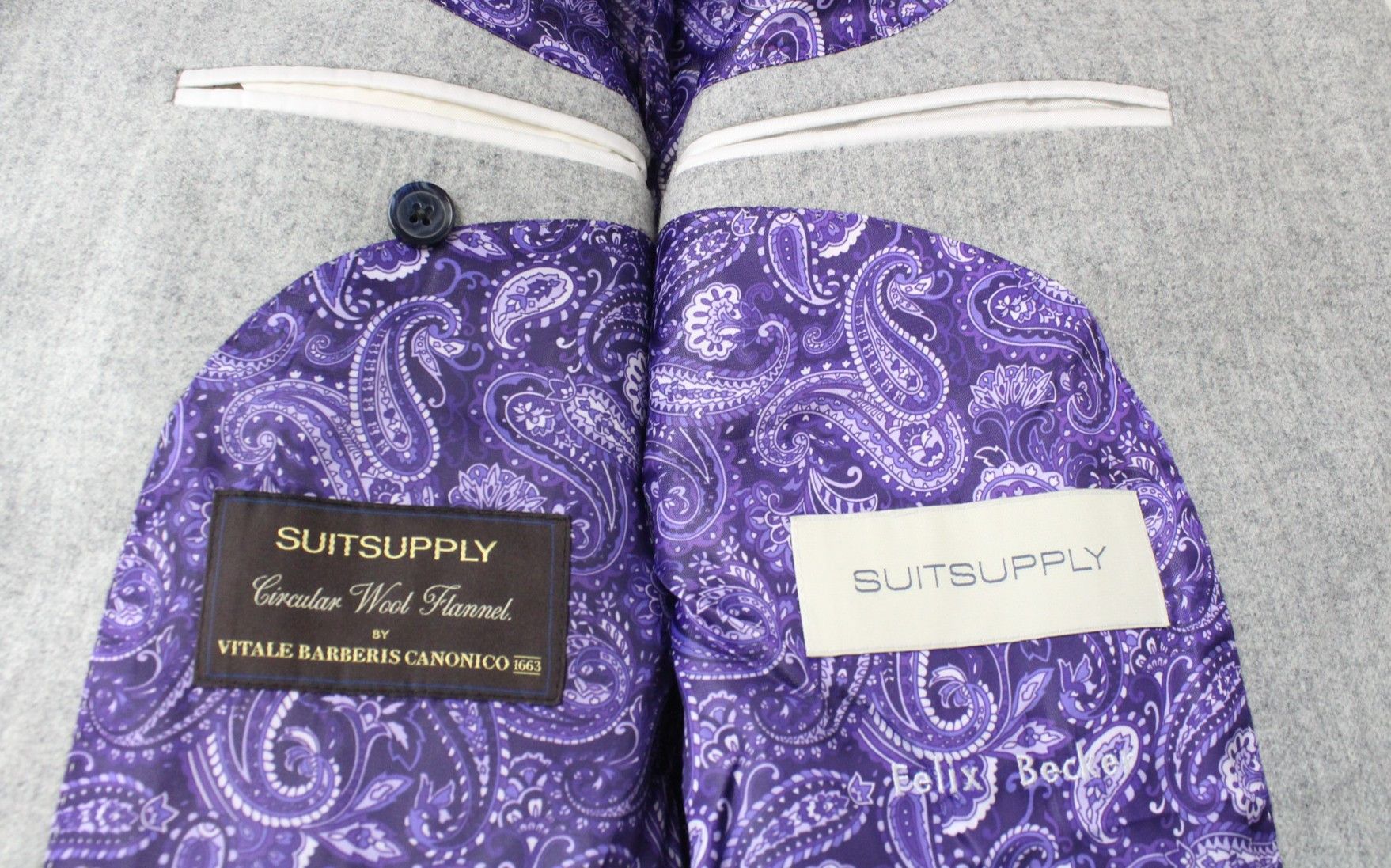 Suitsupply LA SPALLA UK38R Grey Wool 2 Piece Suit 67810 Size 38R - 8 Thumbnail