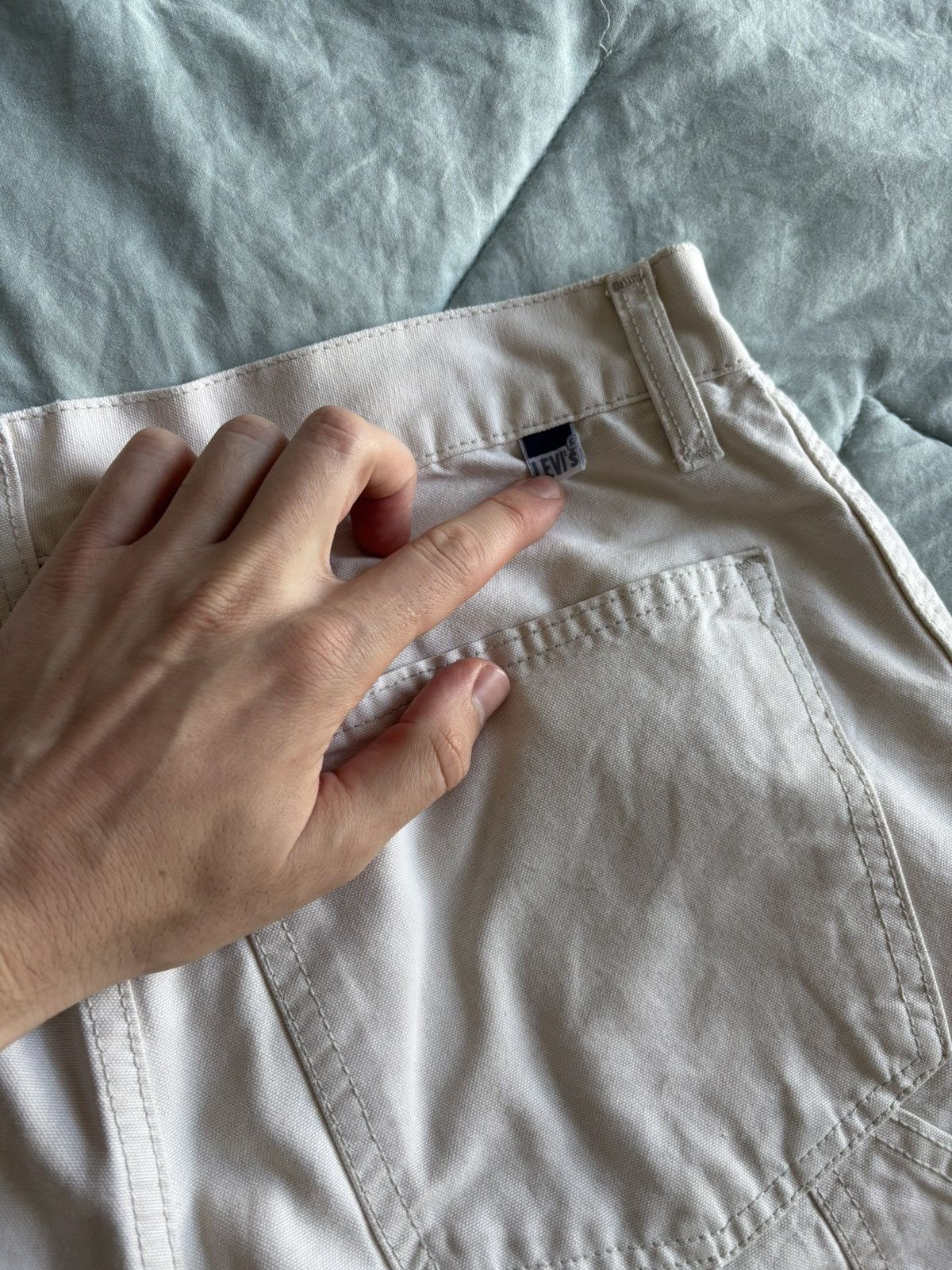 Levi's White Painters Pants Size US 32 / EU 48 - 10 Thumbnail