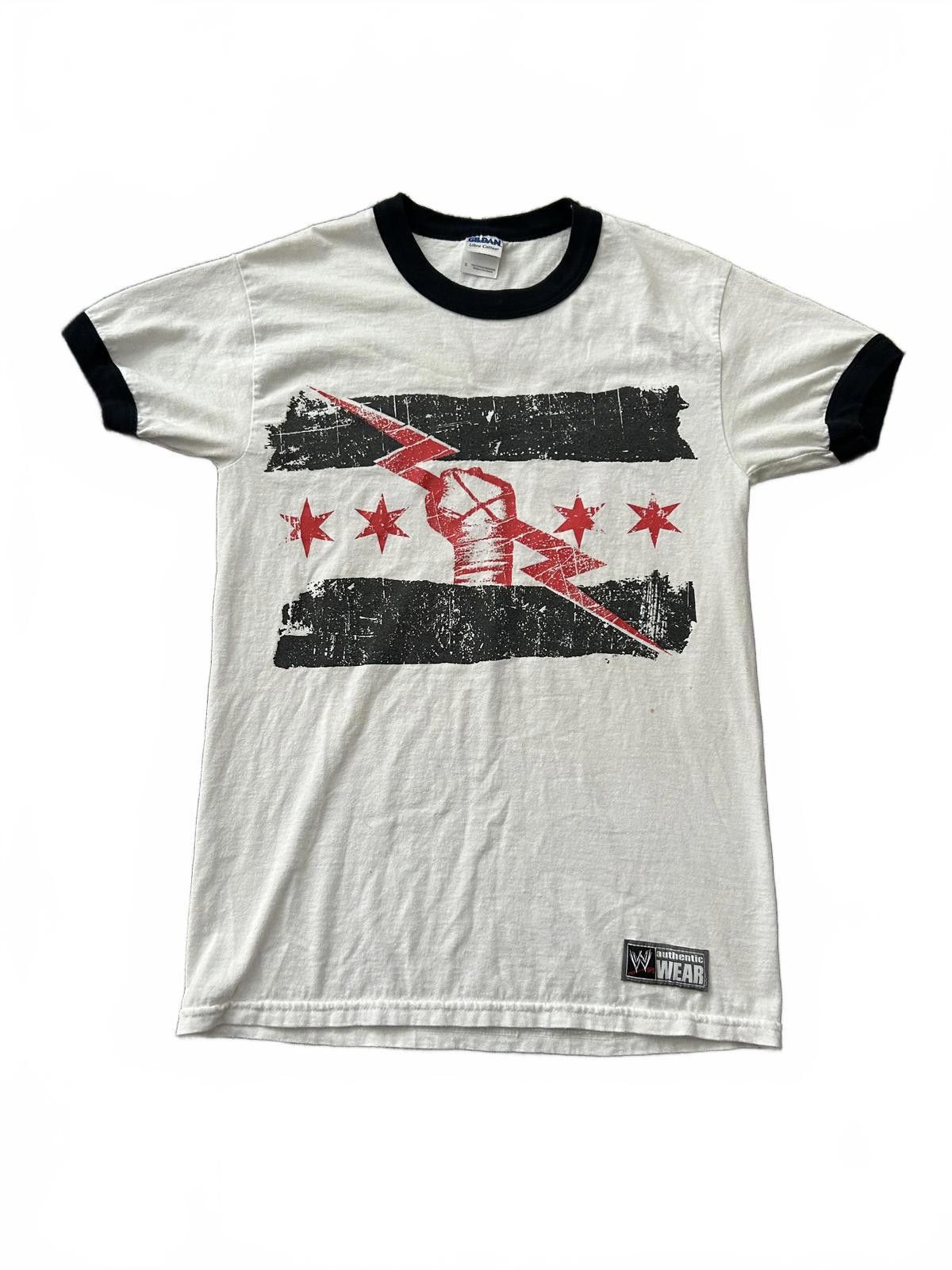 Gildan Vintage WWE CM Punk "Best in the World" Ringer Tee Size US S / EU 44-46 / 1 - 1 Thumbnail