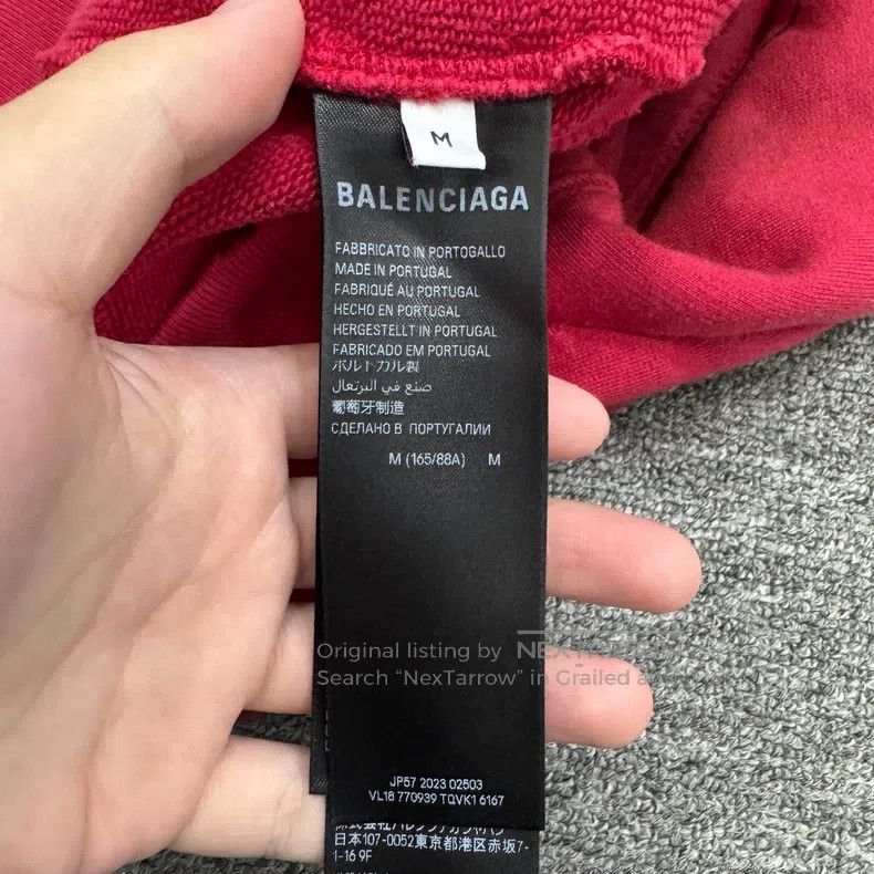 Balenciaga Balenciaga Tattoo Pattern Hooded Sweatshirt Size US M / EU 48-50 / 2 - 3 Thumbnail