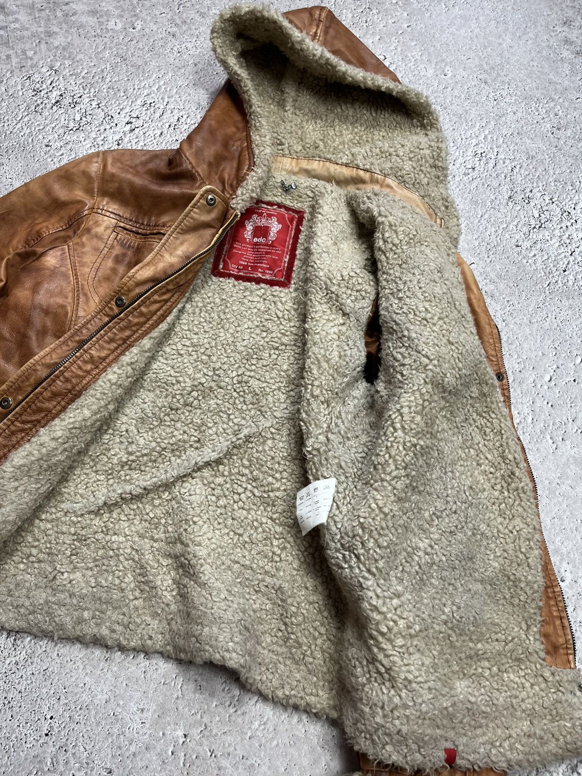 Other Avant Garde Faux Shearling Leather Jacket Womens L Size L / US 10 / IT 46 - 10 Thumbnail
