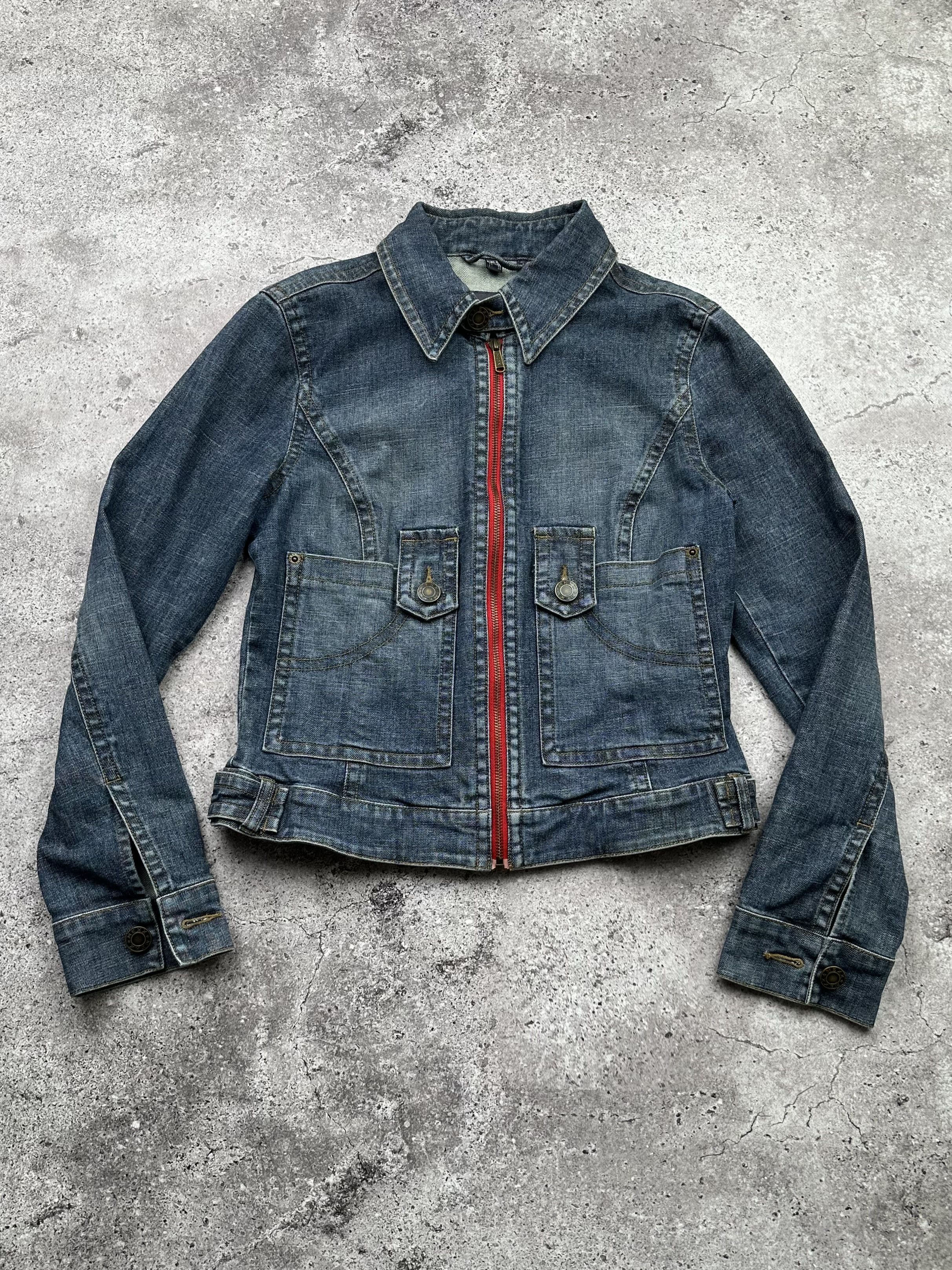 image of Avant Garde x Mexx Vintage Denim Jacket in Blue, Women's (Size Medium)