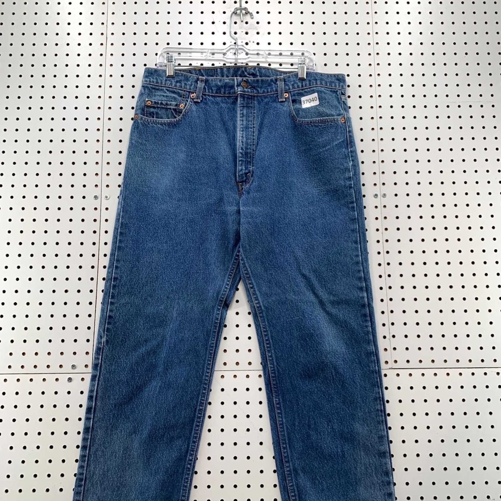 Levi's Levis 505 Jeans Mens Blue Denim Straight Leg USA VTGs 80s Size 38x31 Fits 36x29 Size US 38 / EU 54 - 4 Thumbnail