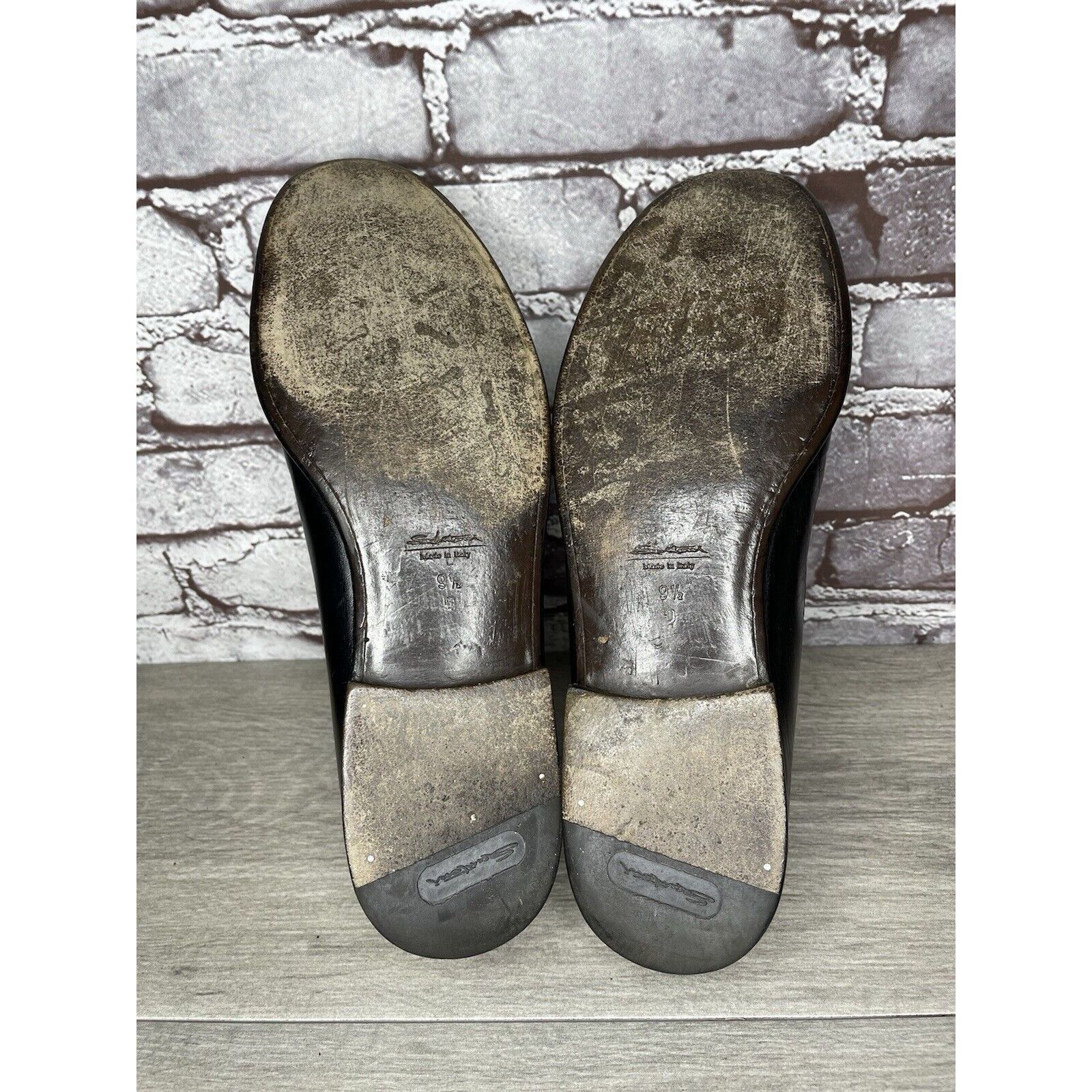 Santoni Santoni Black Leather Moc Toe Slip On Dress Loafers Shoes Me Size US 9.5 / EU 42-43 - 12 Thumbnail