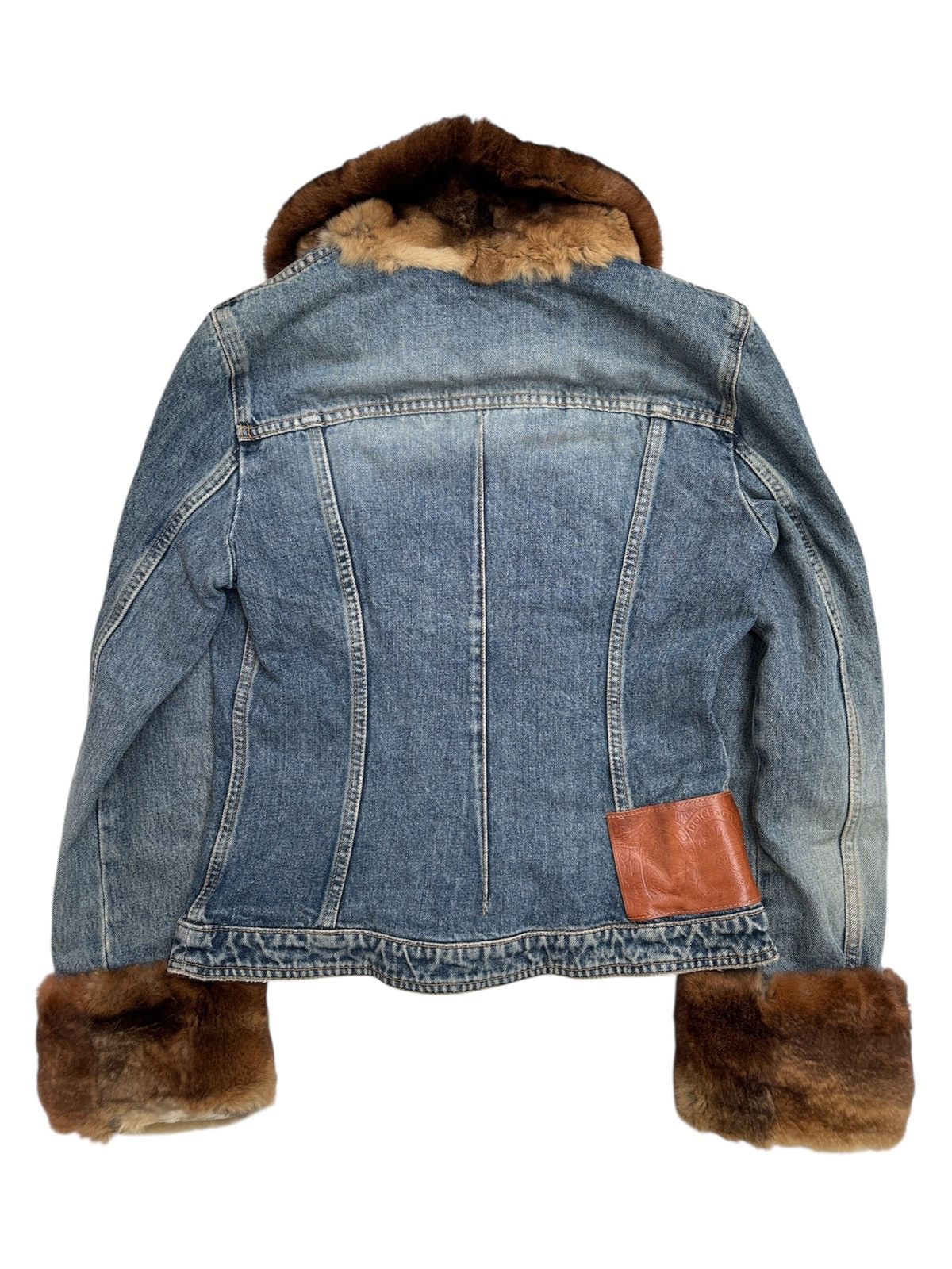 Dolce & Gabbana AW01 Fur Denim Jacket Size S / US 4 / IT 40 - 2 Thumbnail