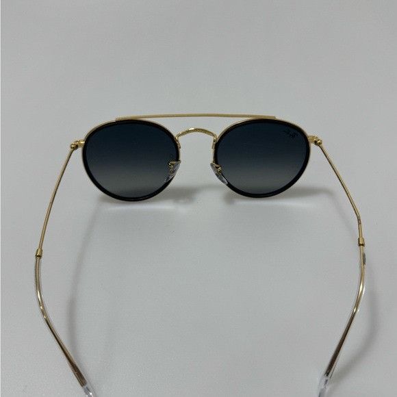 RayBan Ray-Ban RB3647 Double Bridge Sunglasses Black Gold Size ONE SIZE - 3 Thumbnail