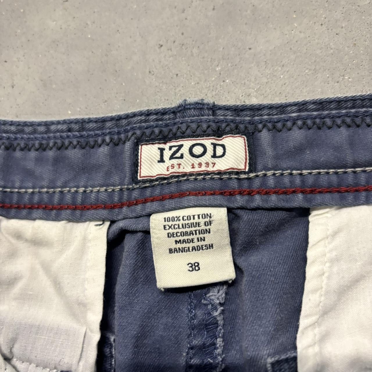 Japanese Brand × Vintage Crazy Vintage Y2K/2000s Baggy Faded Navy Skater Style Cargo Shorts! Size US 36 / EU 52 - 6 Thumbnail