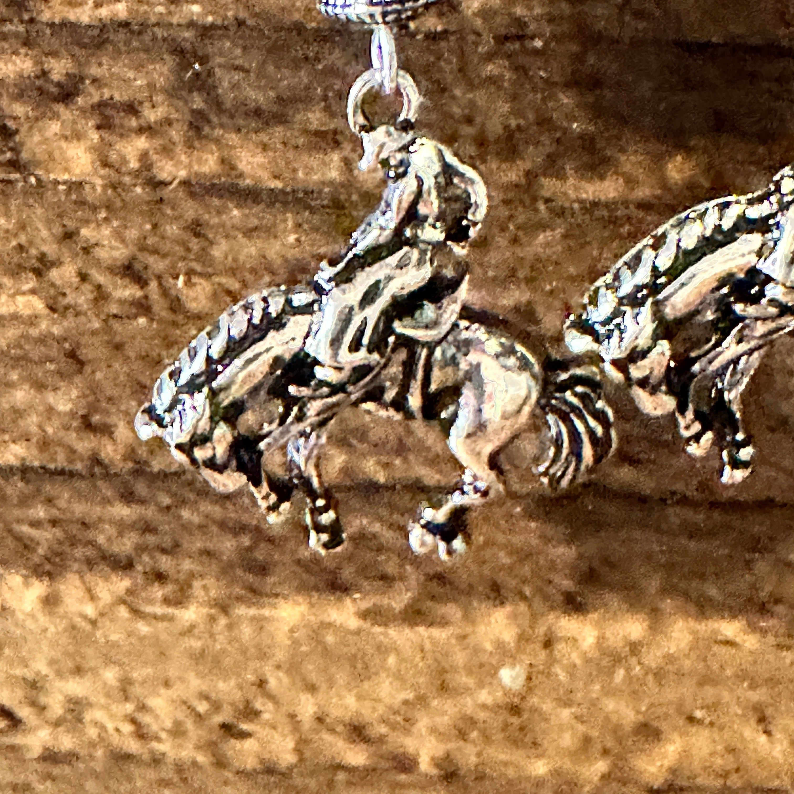 Other Boho Hippie Vintage Rodeo Cowgirl Horse Wire Earrings, Silve Size ONE SIZE - 4 Thumbnail
