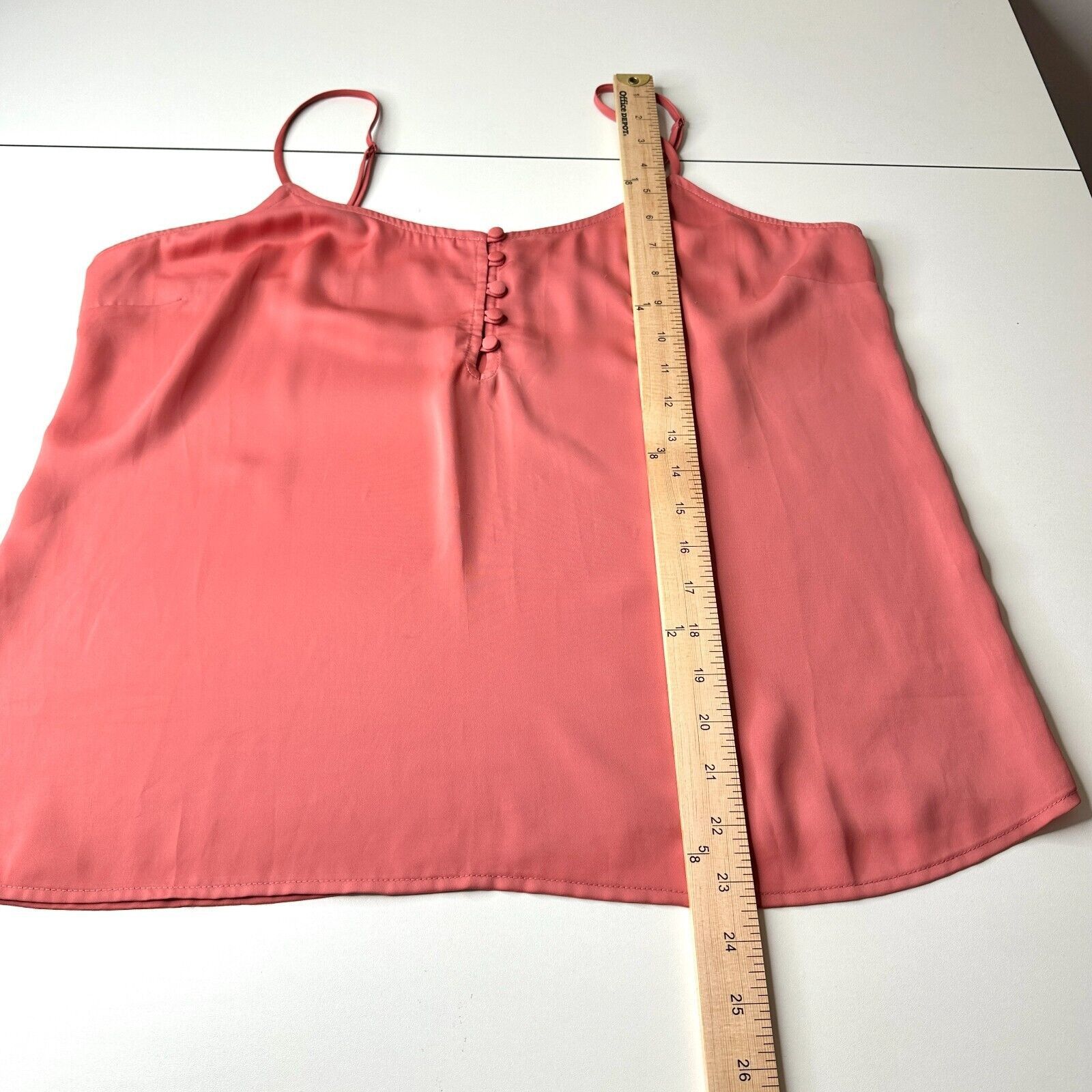 Other L'Academie Peach 5-Button Loop Tank Adj Straps Cami Top L Size L / US 10 / IT 46 - 8 Thumbnail
