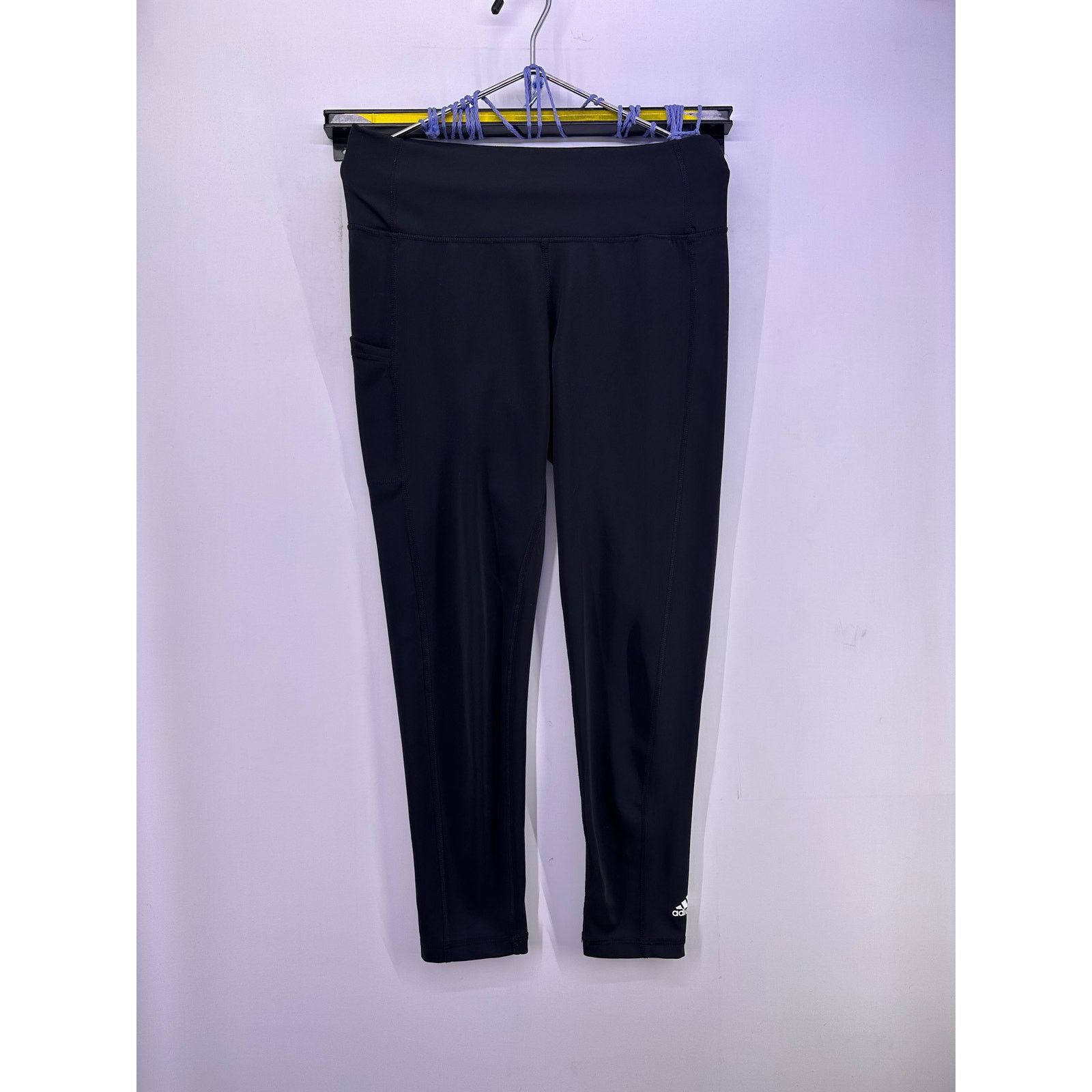Adidas Adidas Women ESSENTIALS HIGH-WAISTED Back LOGO LEGGINGS Sz L Size 34" / US 12 / IT 48 - 2 Thumbnail