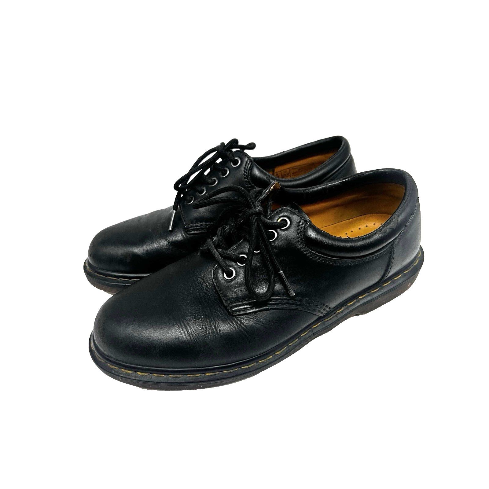 Dr. Martens Dr. Martens Black Leather Oxford Shoes Mens US 10M Lace Up Size US 10 / EU 43 - 2 Thumbnail