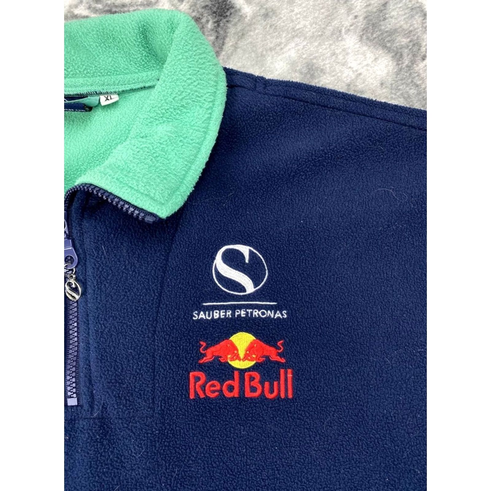 Vintage VINTAGE Red Bull Sauber Petronas Formula 1 Jacket Mens XL Blue Fleece Size US XL / EU 56 / 4 - 2 Thumbnail