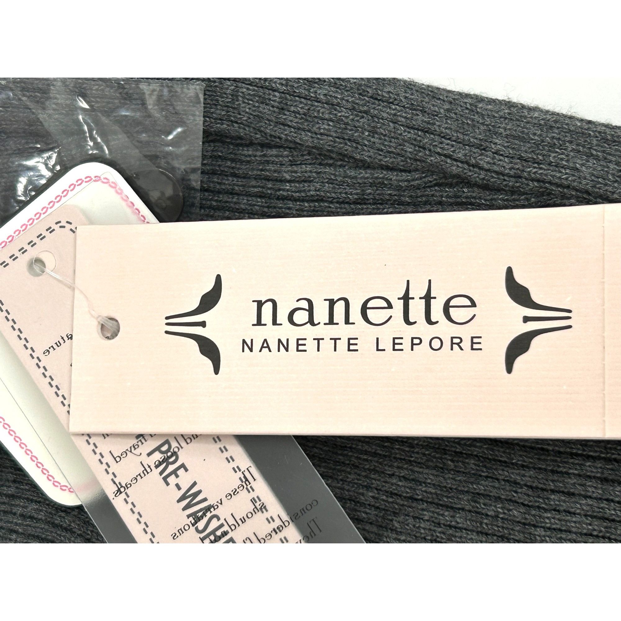 Nanette Lepore Nanette Lepore Sweater Dress S Black Grey Midi Ribbed Long S Size S / US 4 / IT 40 - 7 Thumbnail