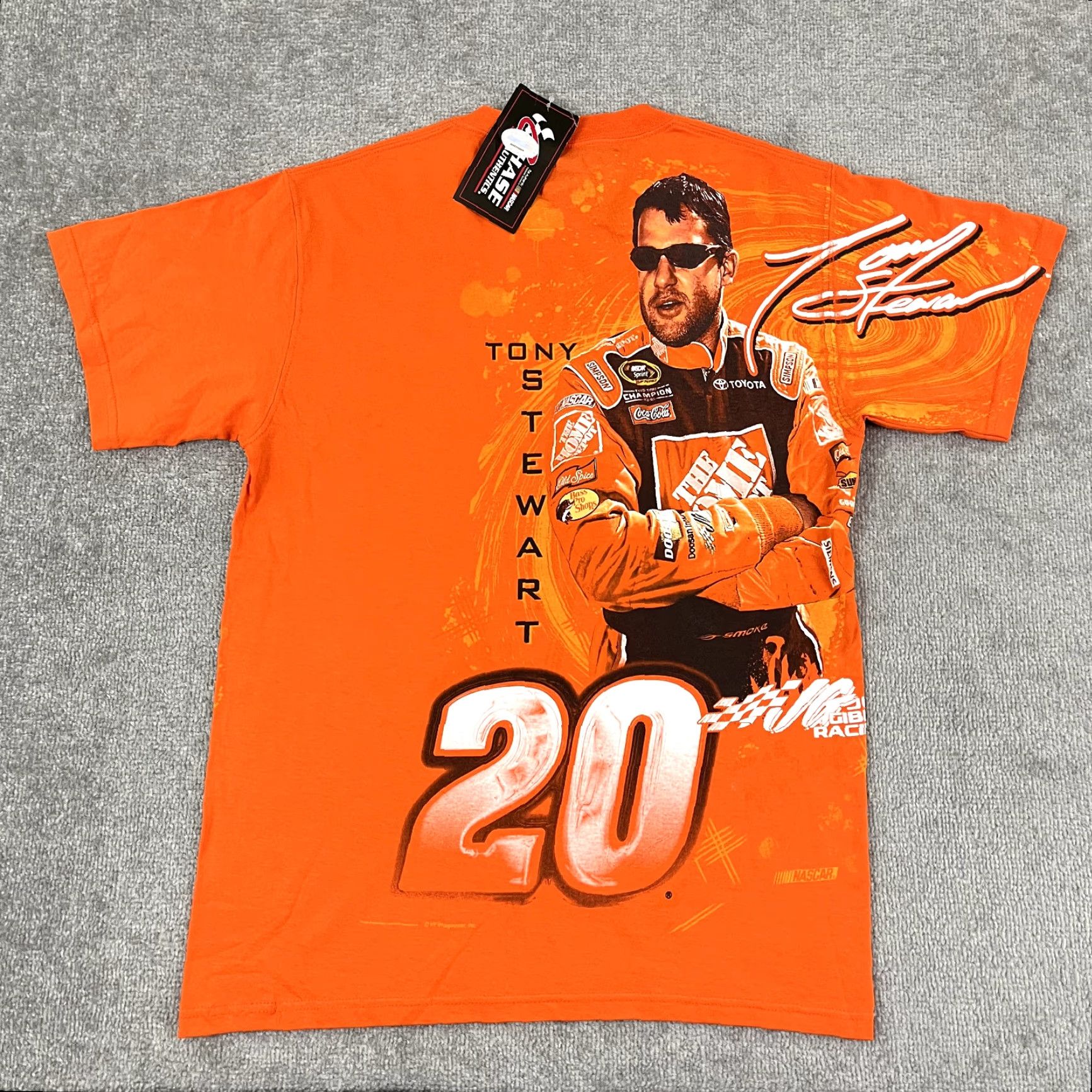 Chase Authentics TONY STEWART Graphic T-Shirt Mens Medium Orange Chase Authentics NASCAR Racing Y2K Size US M / EU 48-50 / 2 - 2 Thumbnail