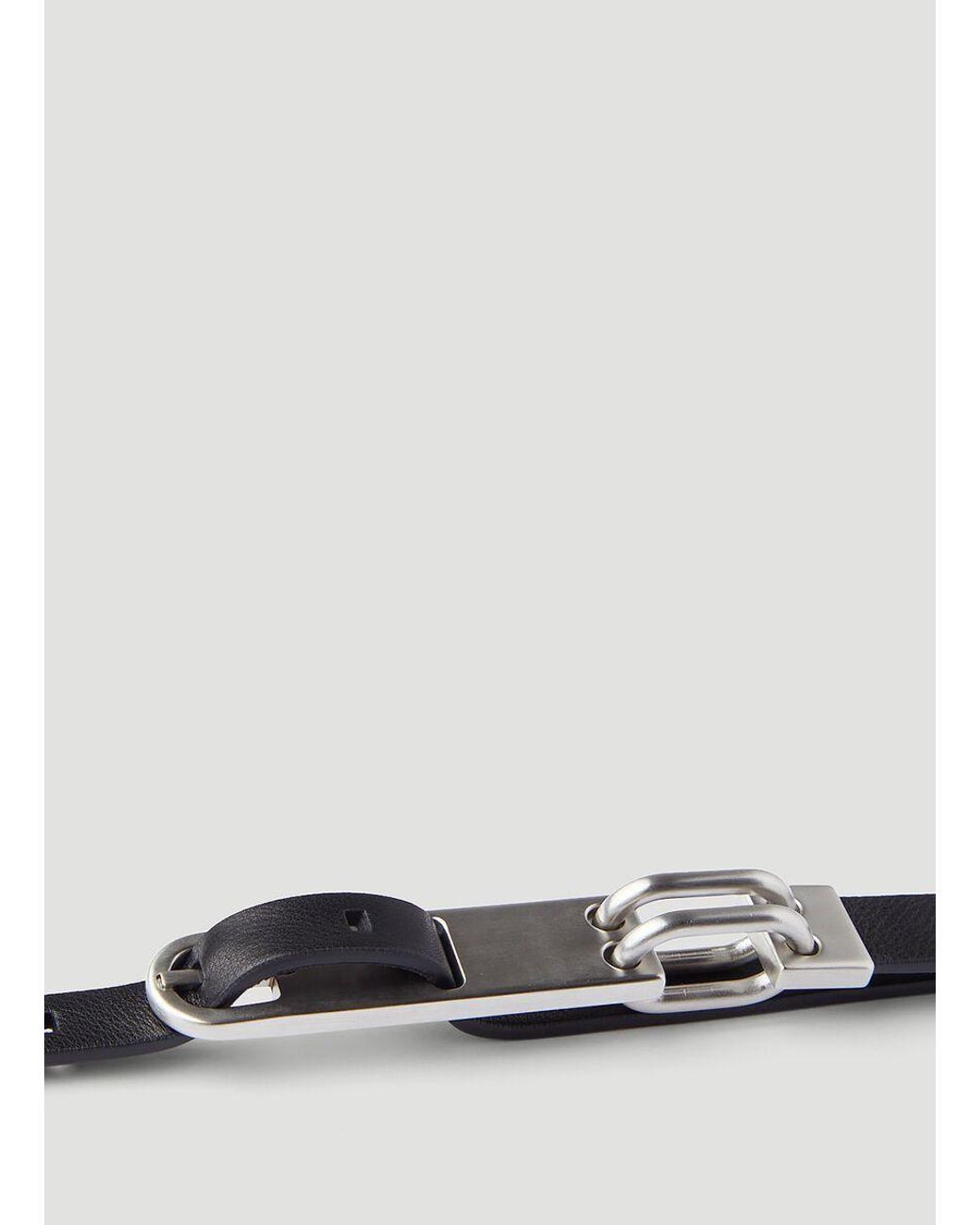Rick Owens New/Box TECUATL Black Cow Bull Tongue Leather XL Long Belt Size ONE SIZE - 13 Thumbnail