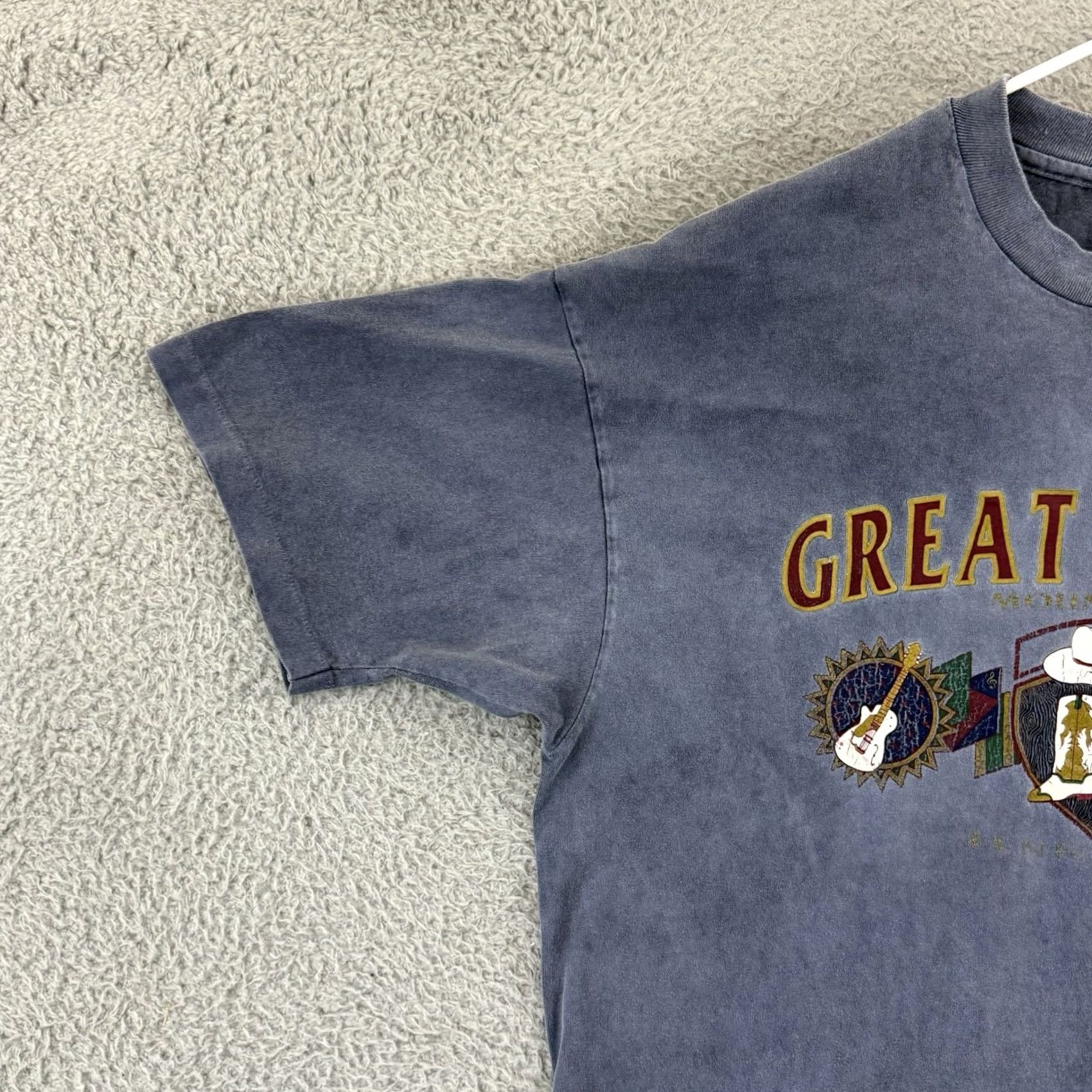Anvil Vintage Great Smoky Mountain Shirt Mens XL Blue Short Sleeve 90s Nature Outdoor Size US XL / EU 56 / 4 - 4 Thumbnail
