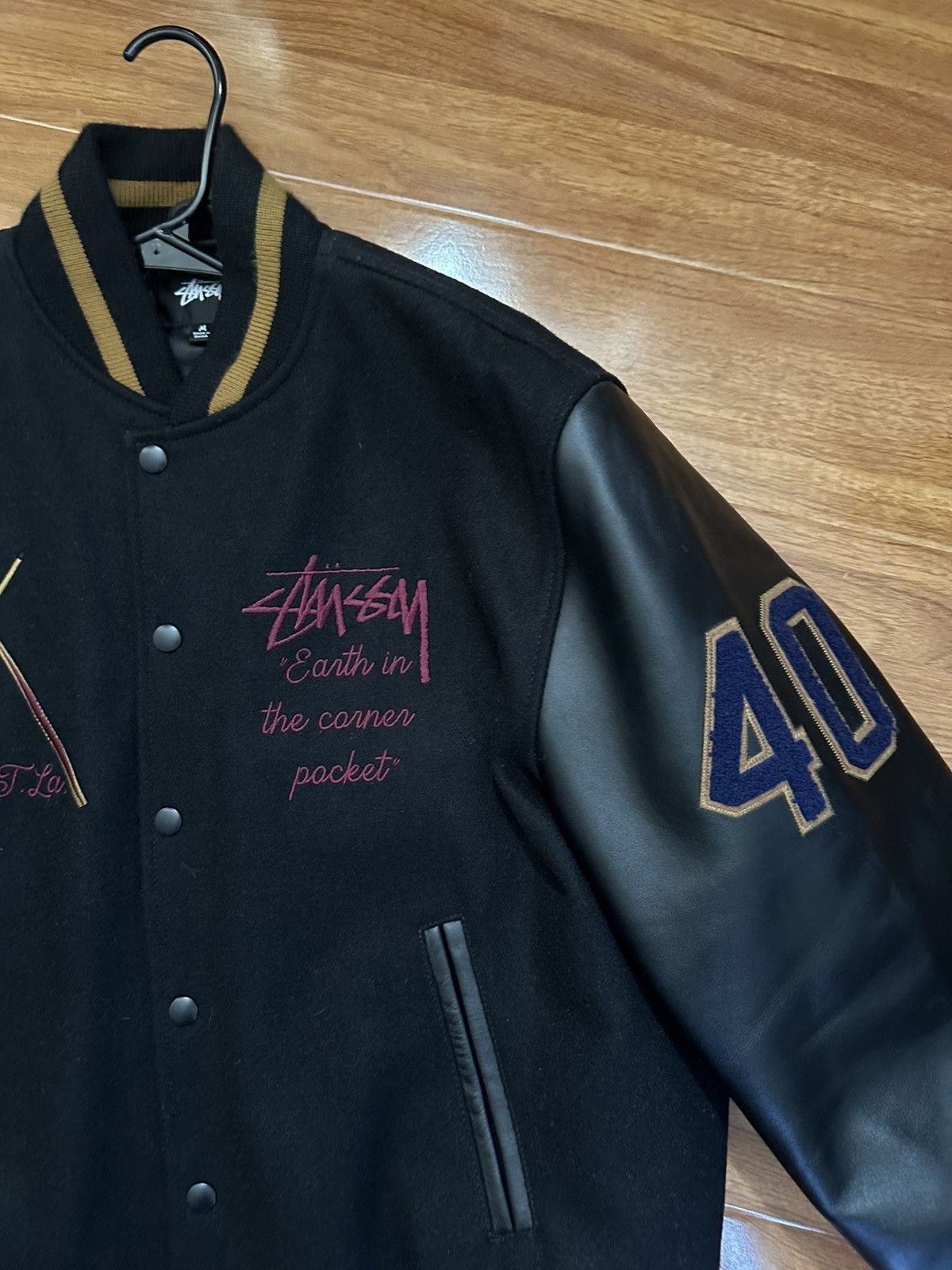 Stussy Stussy 40th Anniversary Varsity Jacket ‘Black’ Size US M / EU 48-50 / 2 - 7 Thumbnail